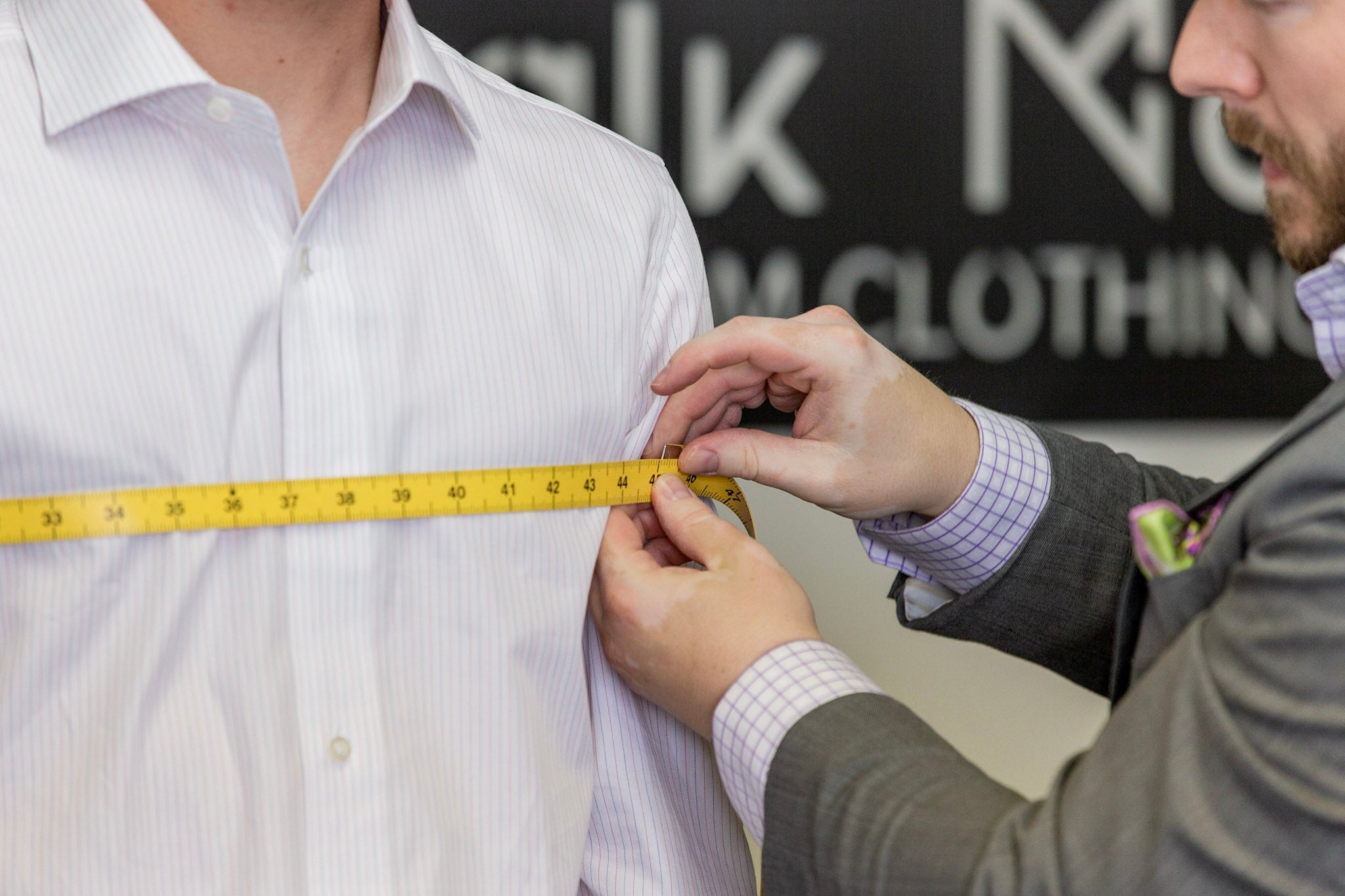 Men's Custom Suit Measurements - How to Measure for a Tailored