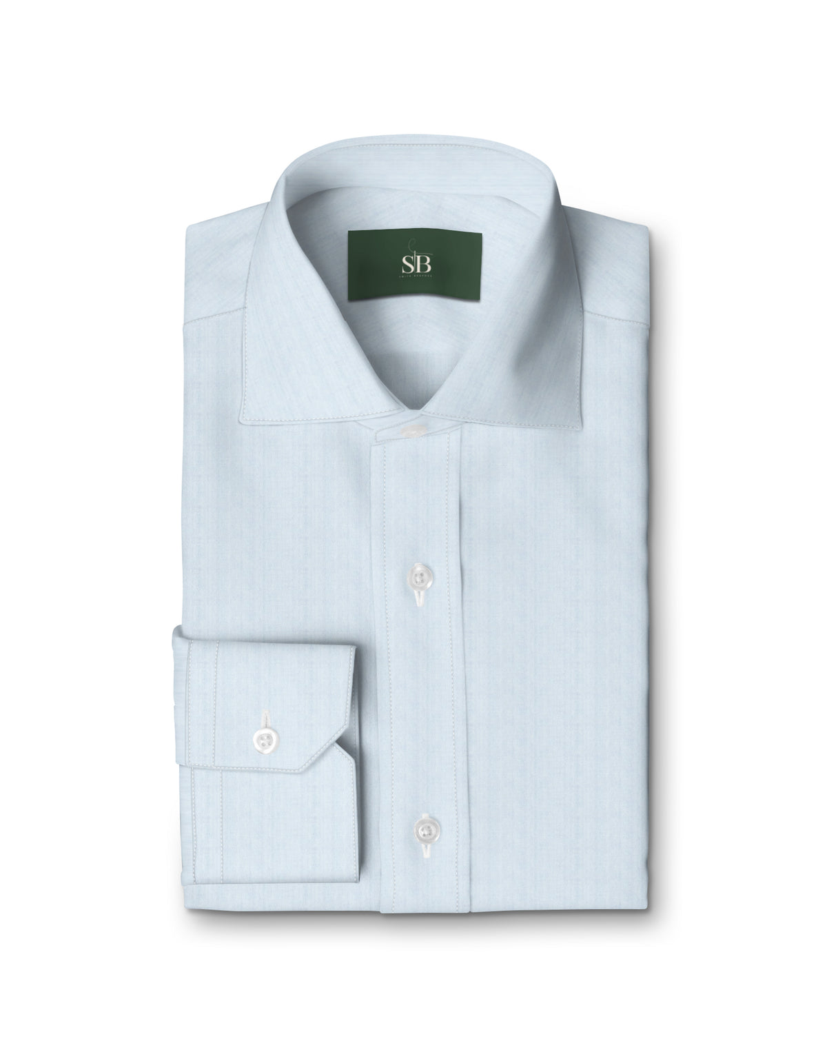 Sky Blue Pinpoint Oxford - Wrinkle Free Collection Shirt — folded shirt — FM19728