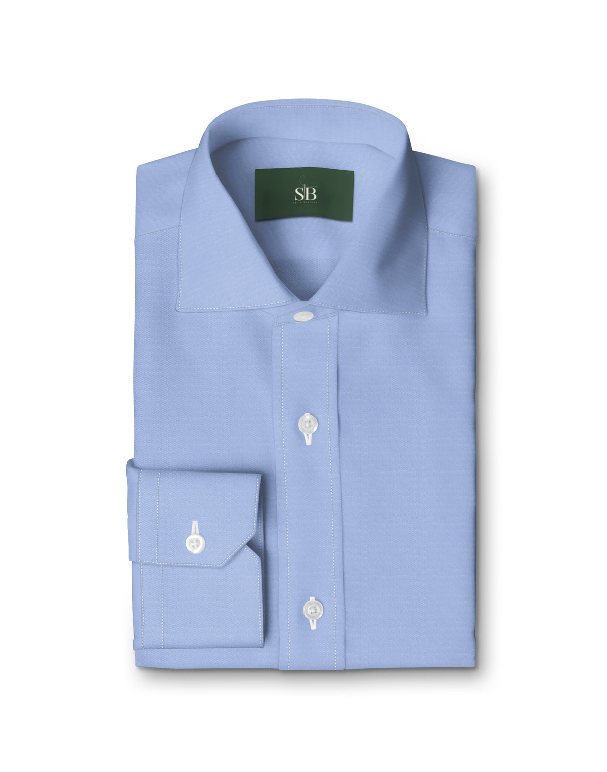 Royal Caribbean Gold Sky Blue Royal Oxford Shirt — folded shirt — FM85931