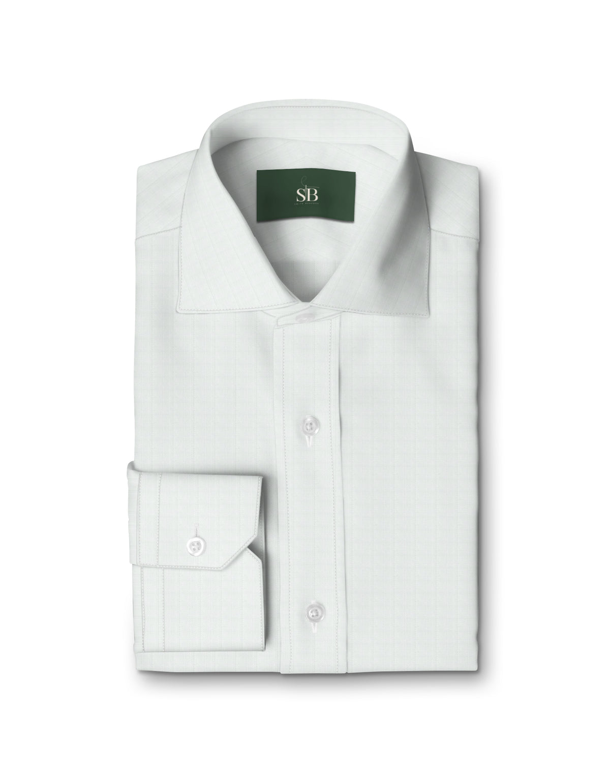 Royal Caribbean Gold White Herringbone Shirt — folded shirt — FM85934