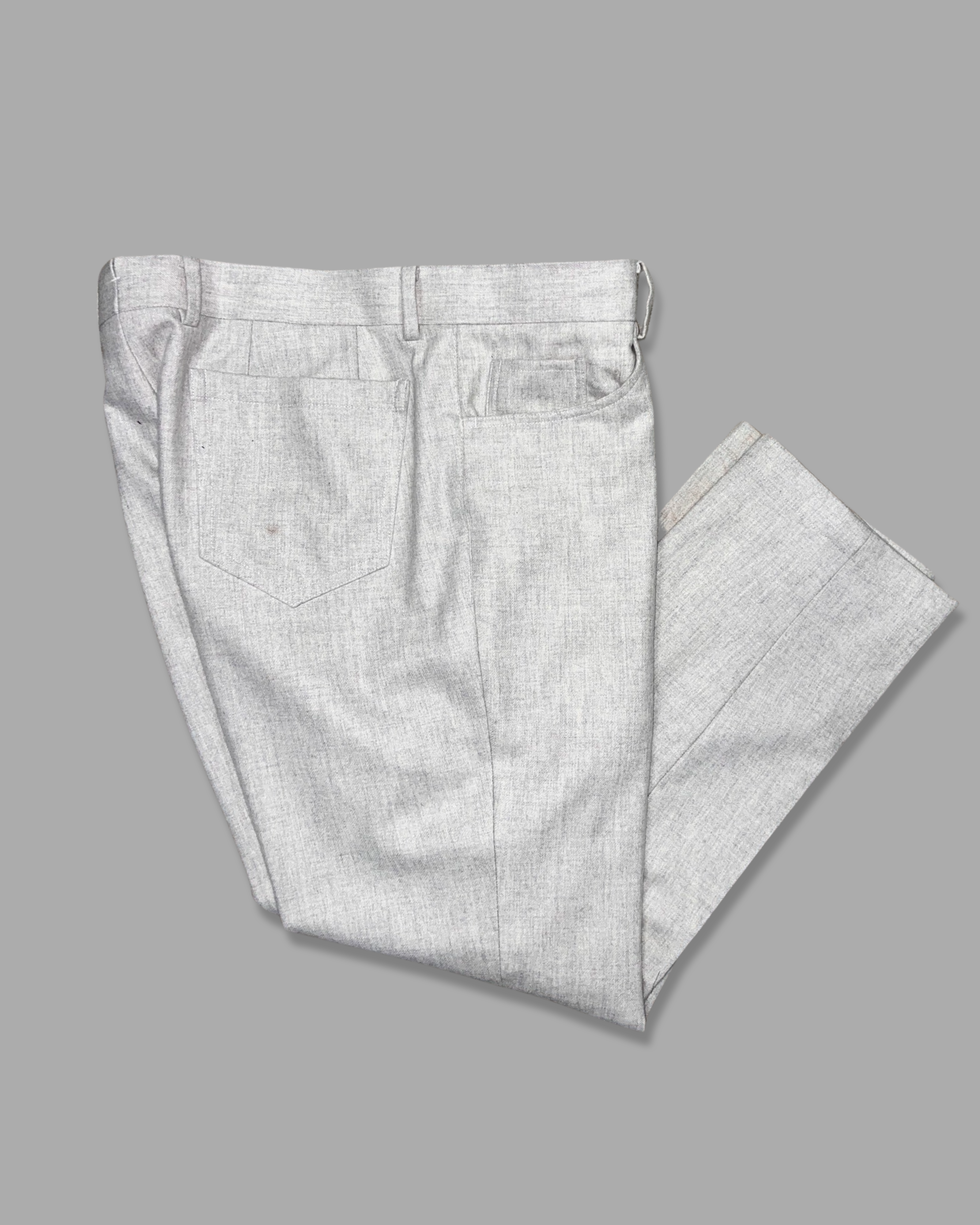 Cream Flannel 5 Pocket Trouser