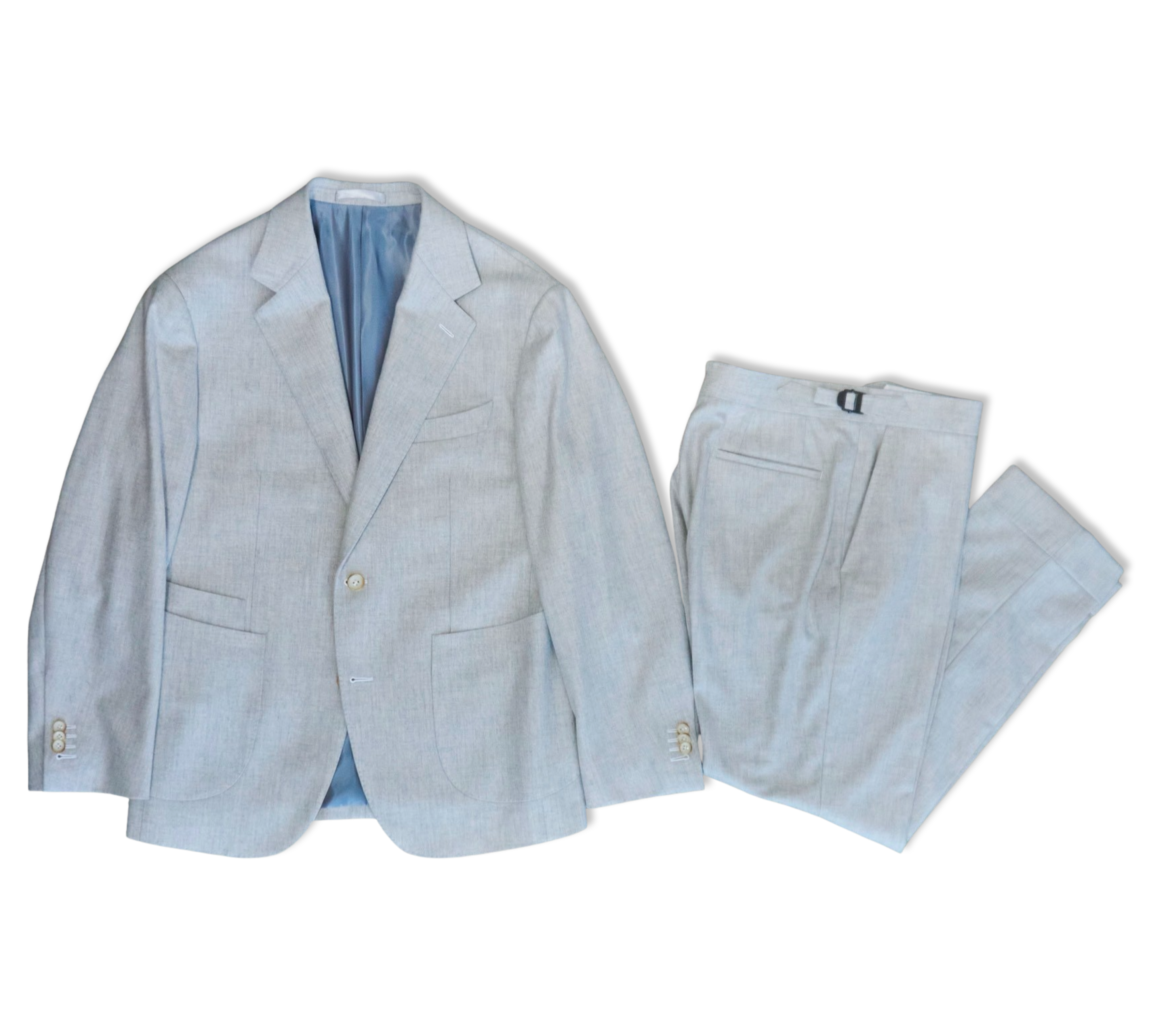 Cream Flannel Suit