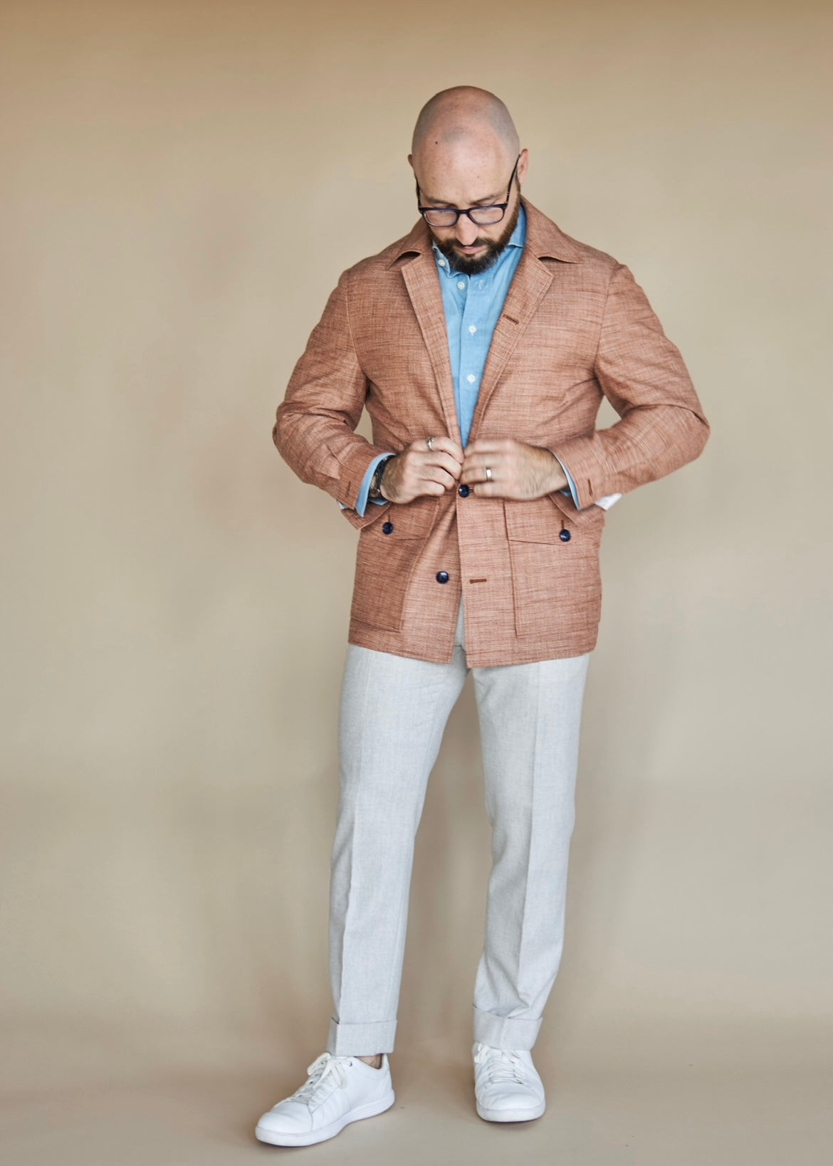Orange Dormeuil Naturals Everywhere Jacket