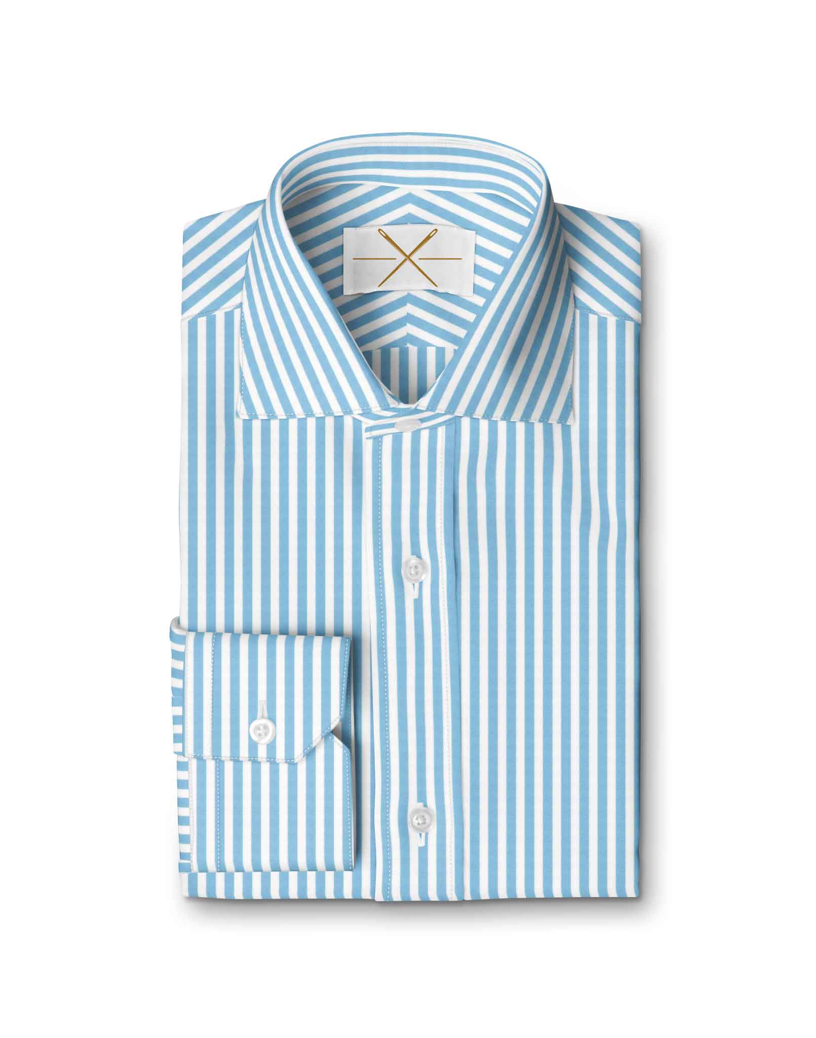 Bold Blue Stripe Stretch Everywhere Shirt