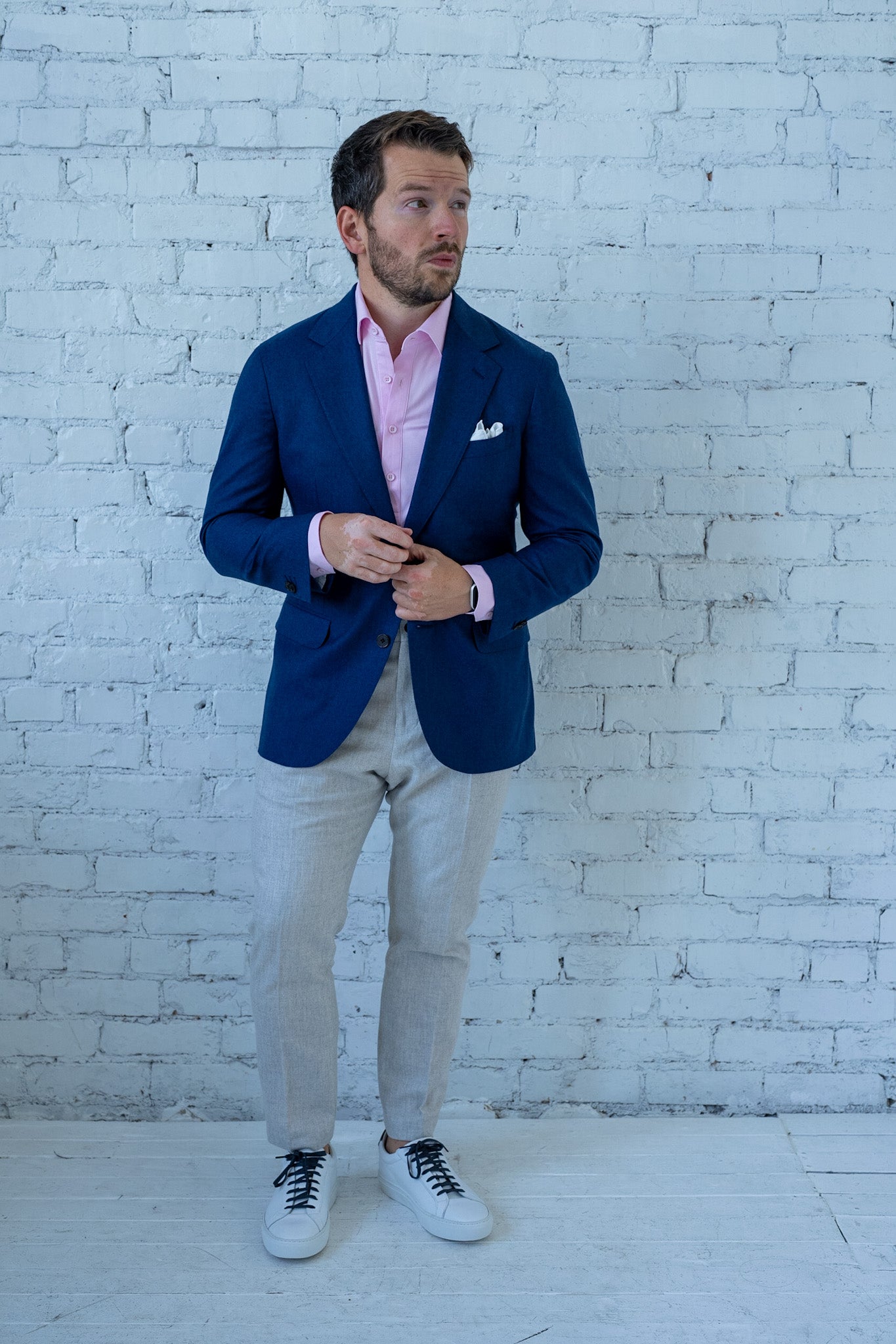 Pink Solid Stretch Everywhere Shirt