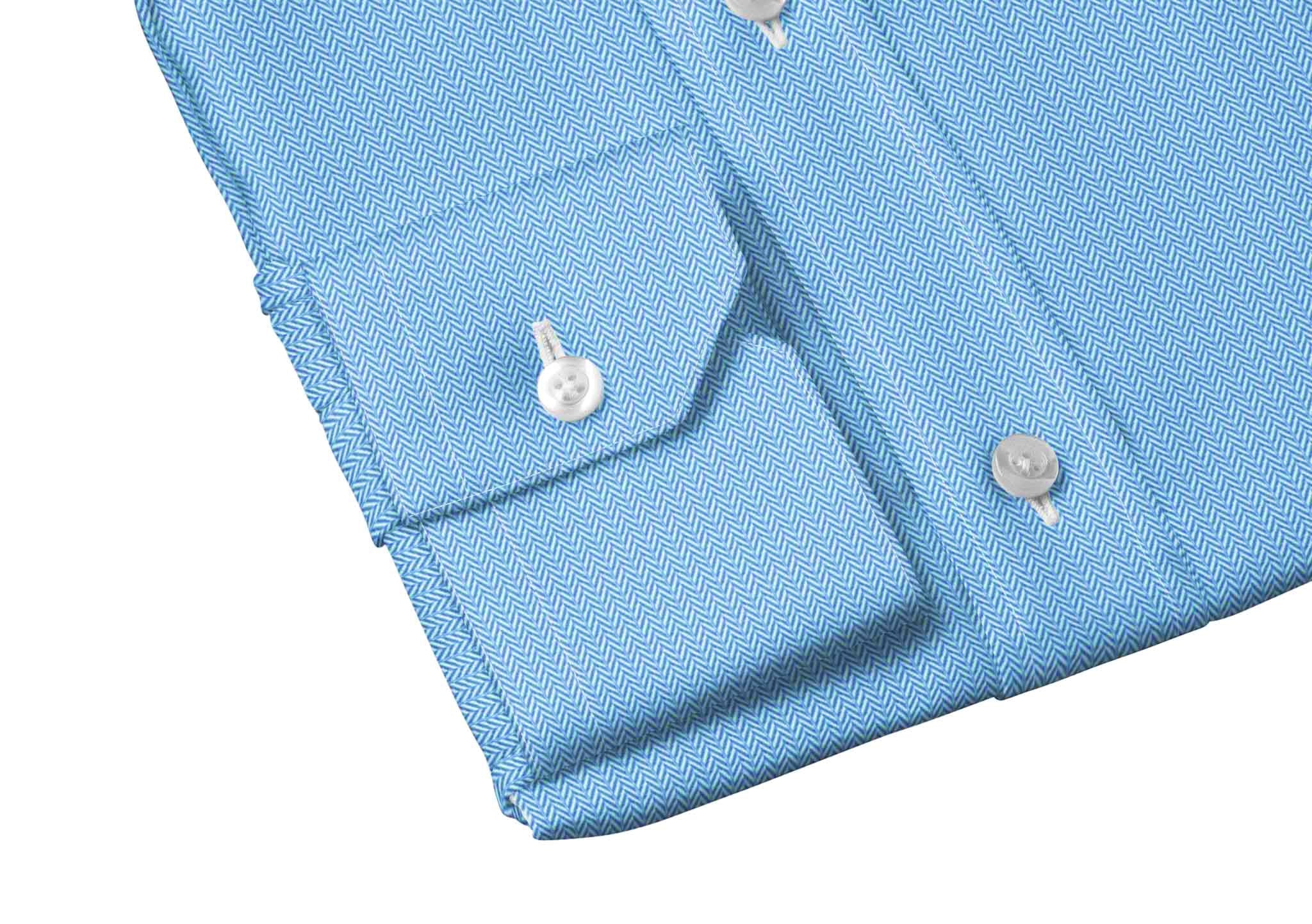 Light Blue Herringbone Everywhere Shirt
