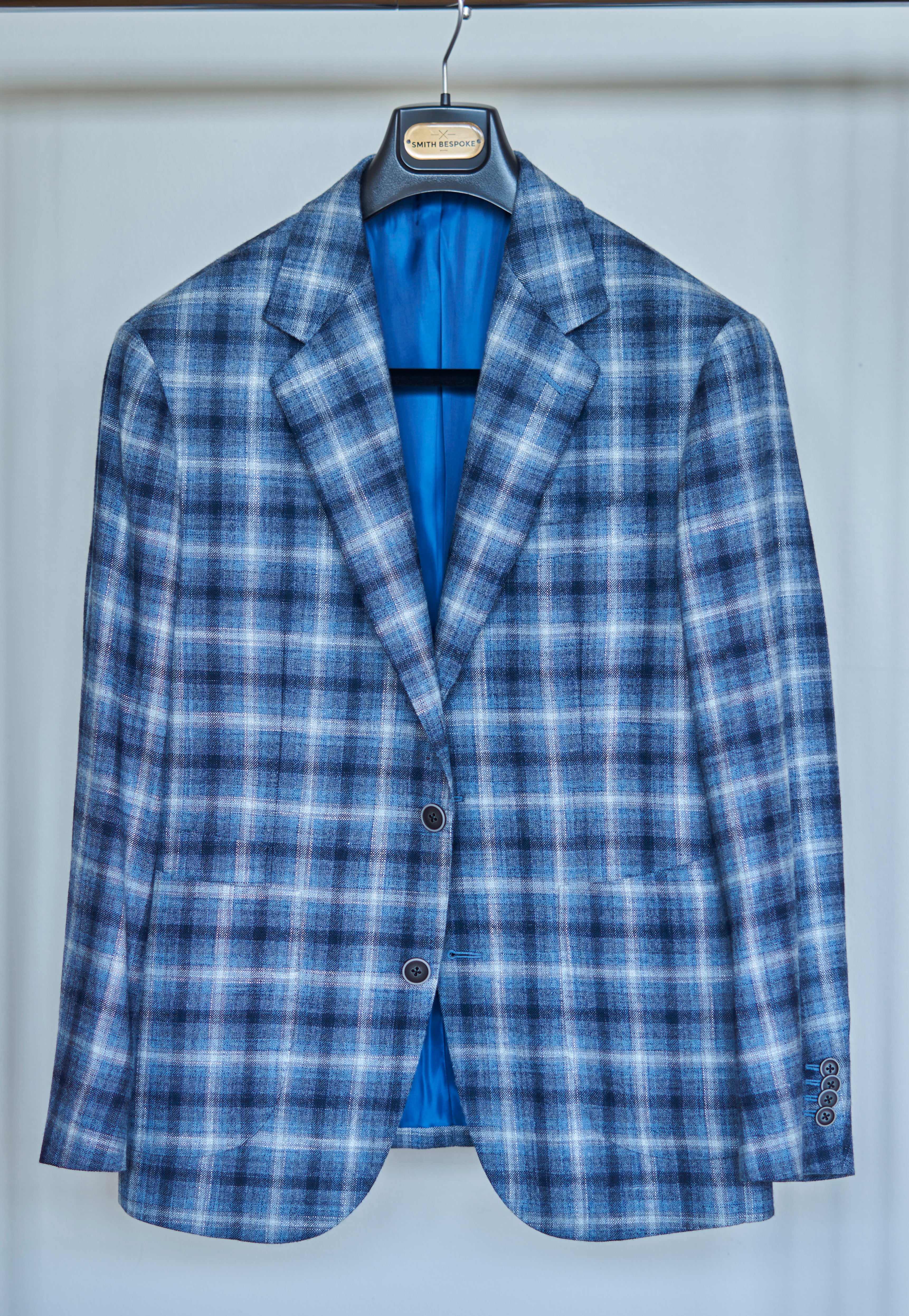 Blue & Grey Check Sport Jacket