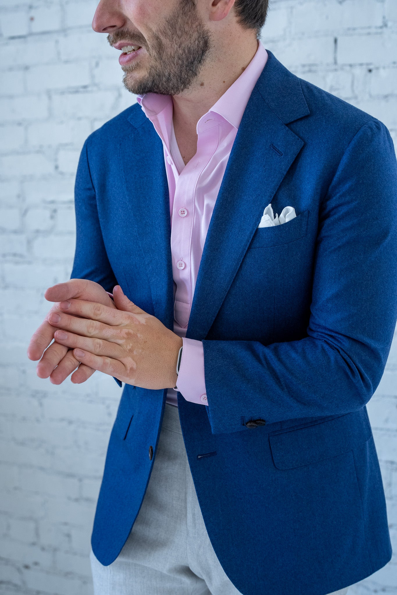 High Blue Flannel Jacket