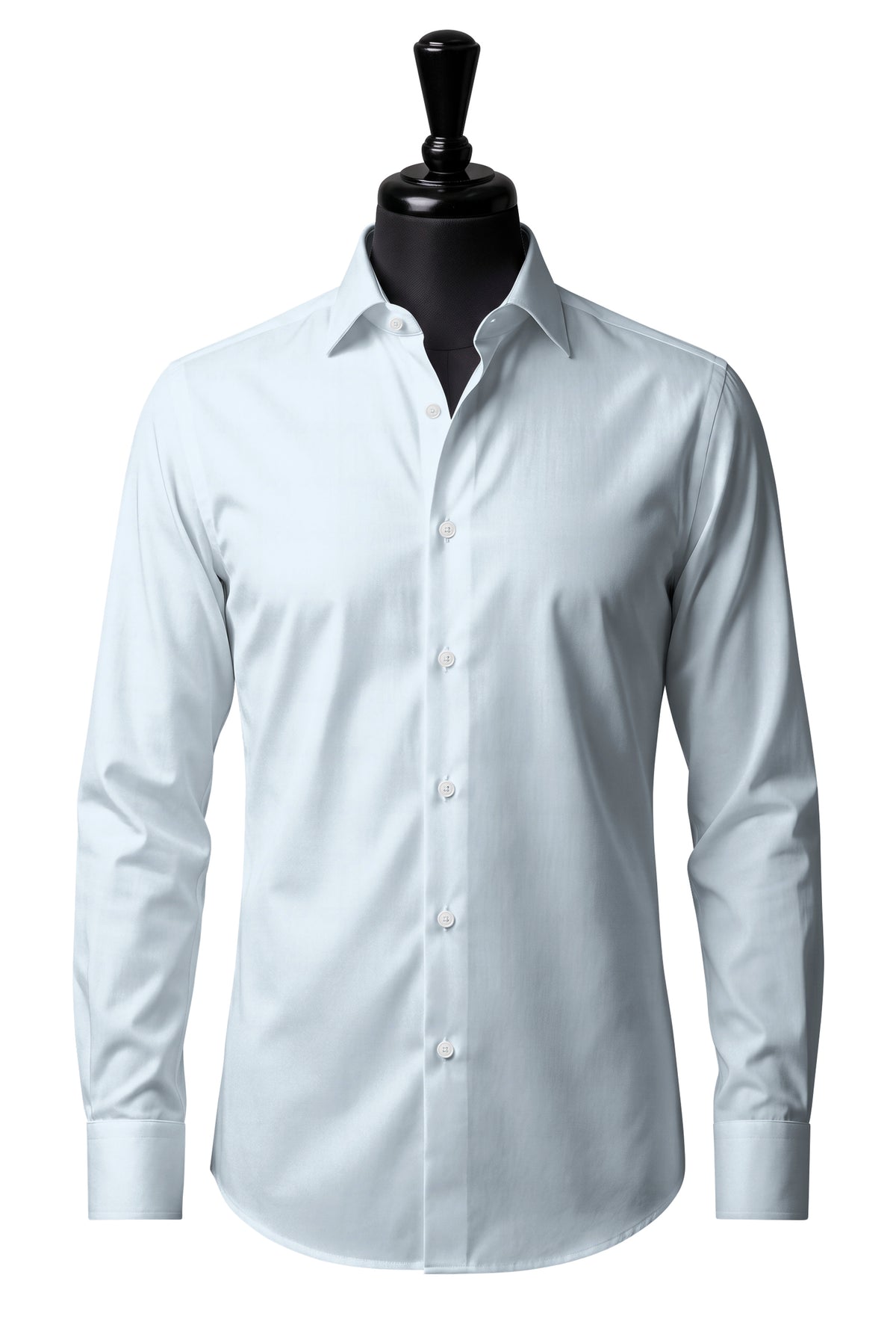 Pale Blue Broadcloth Shirt — SH-1 front — FM00501