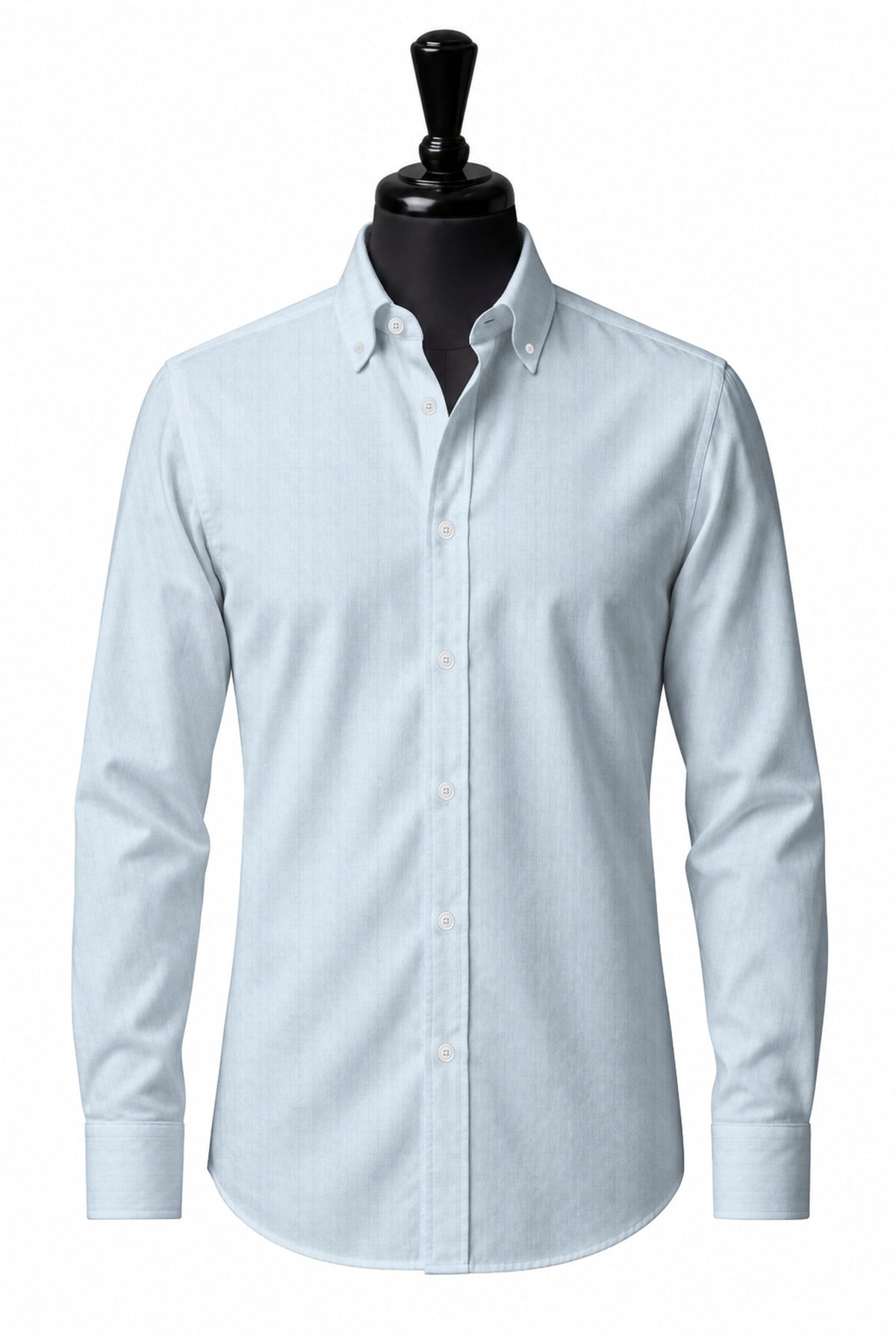 Sky Blue Pinpoint Oxford - Wrinkle Free Collection Shirt — SH-3 front — FM19728