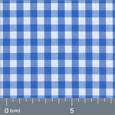 Blue Small Gingham Shirt — original fabric swatch — FM19762