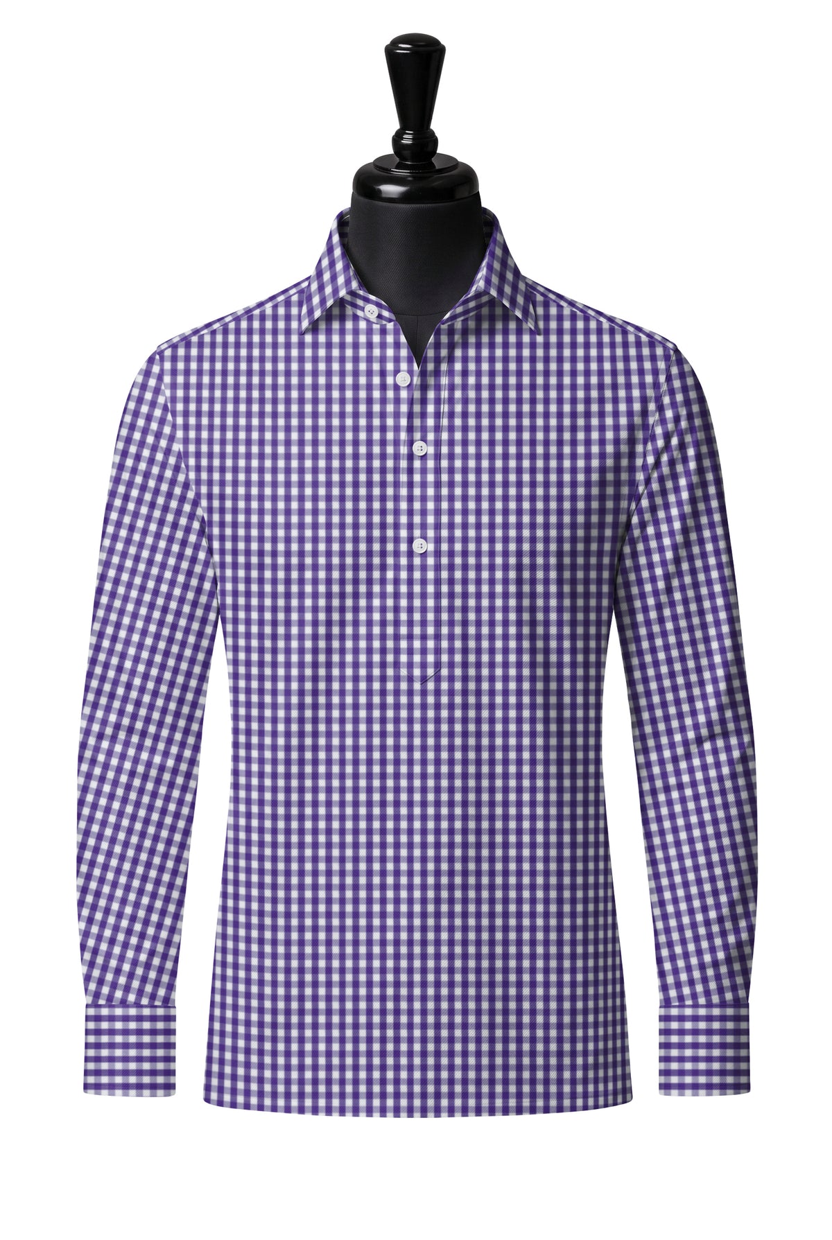Purple Gingham Shirt — SH-2 front — FM19814