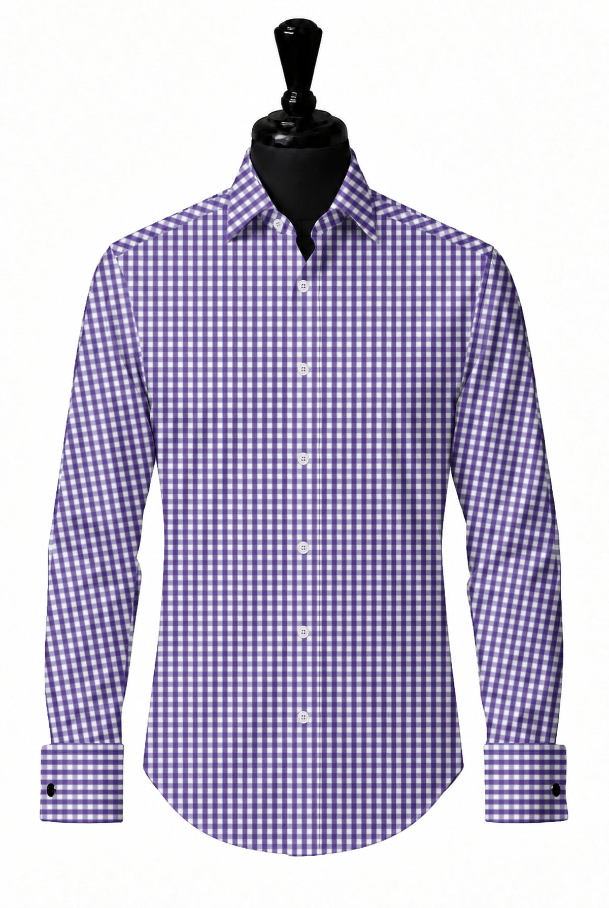Purple Gingham Shirt — SH-4 front — FM19814