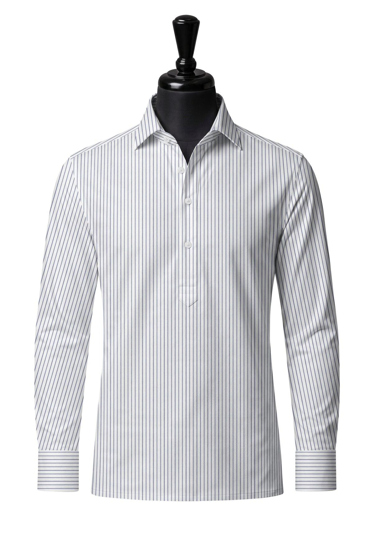 Royal Caribbean Gold Navy Pencil Stripe Shirt — SH-2 front — FM85631