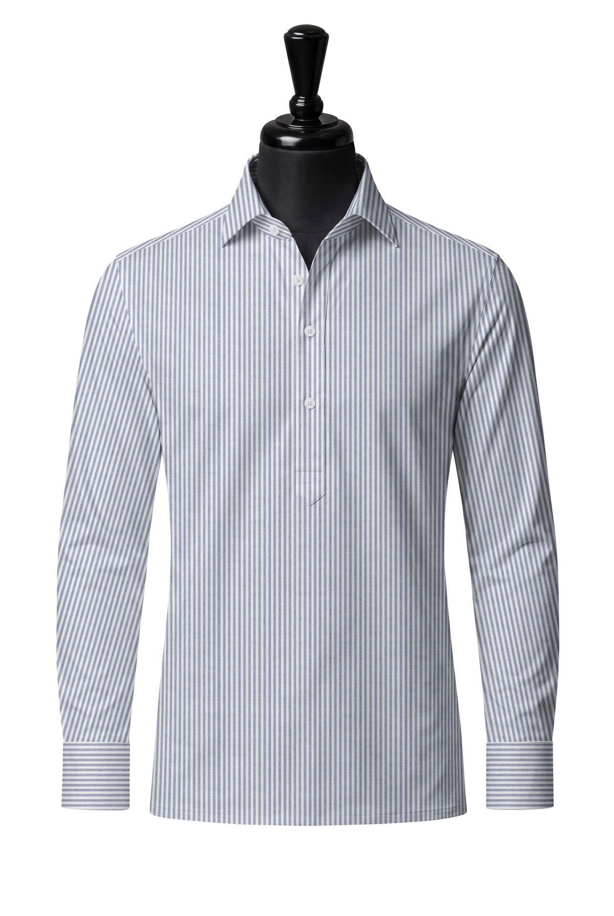 Royal Caribbean Gold Navy Oxford Stripe Shirt — SH-2 front — FM85817