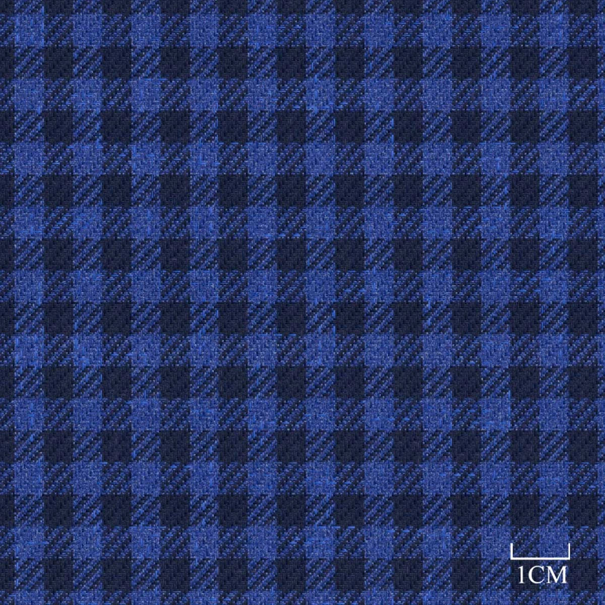 Blue Small Check Sport Jacket — Hesworth 824004 — Fabric swatch