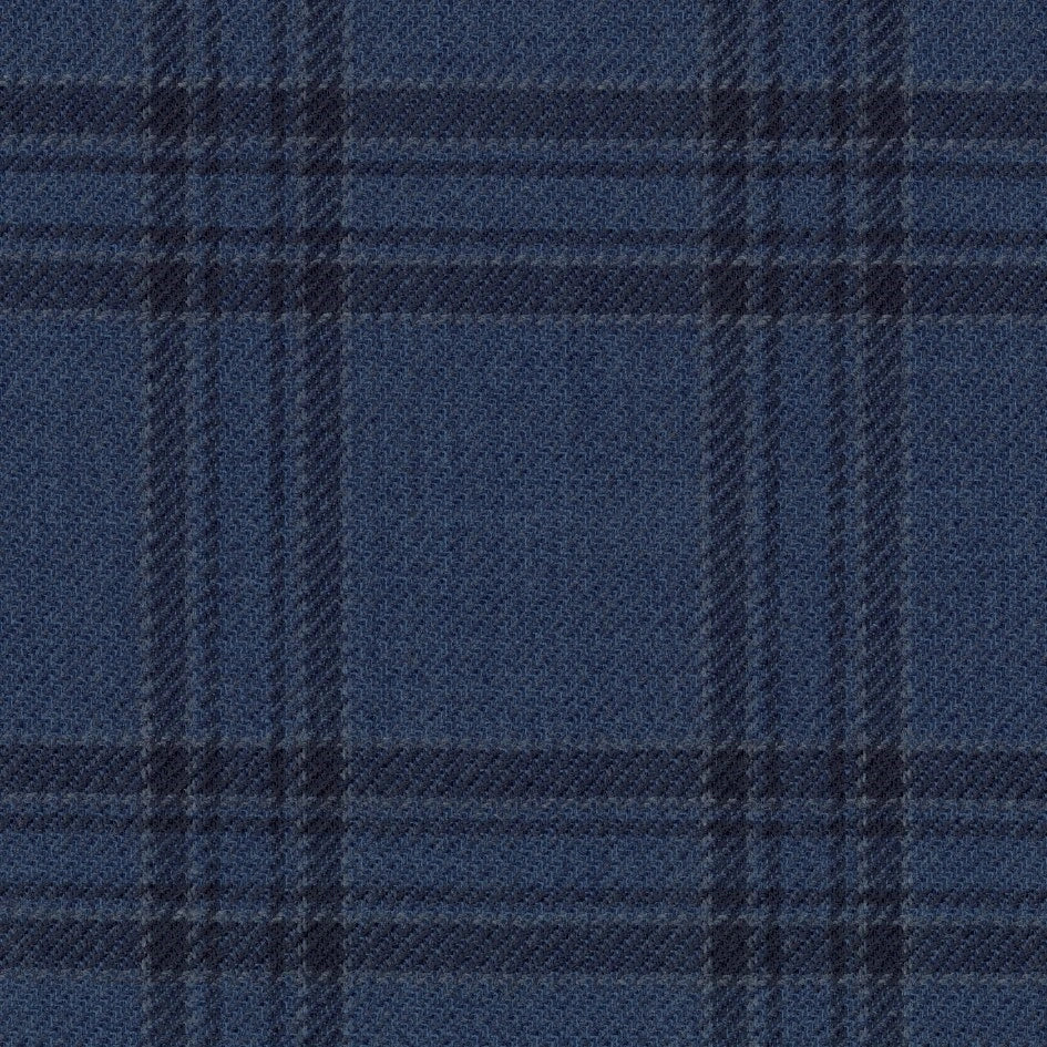 Navy Check Sport Jacket — Matsuki 28903 — Fabric swatch