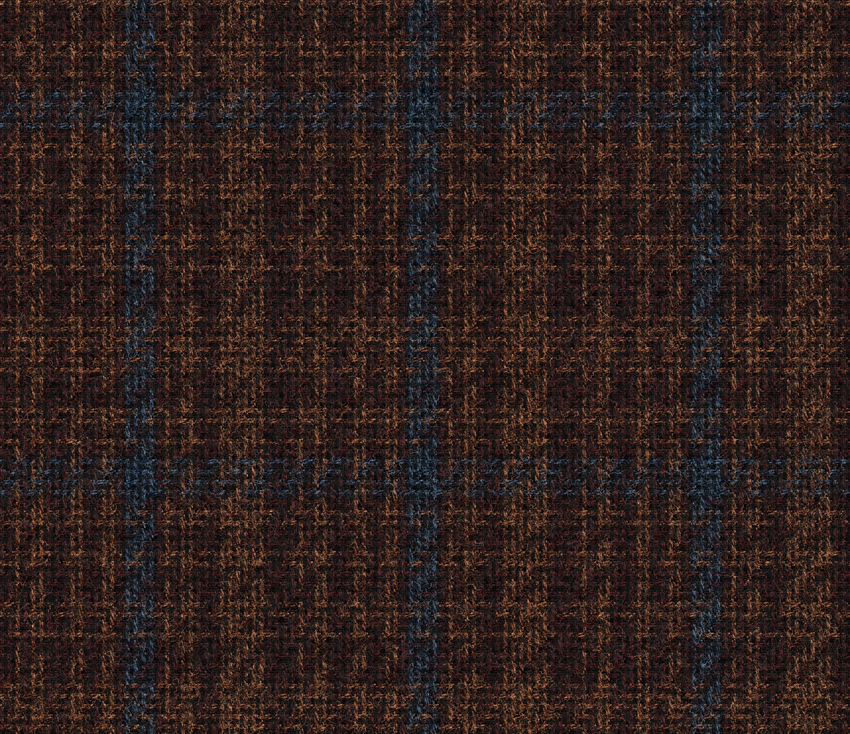 Rust multicolor check Sport Jacket — cloth swatch
