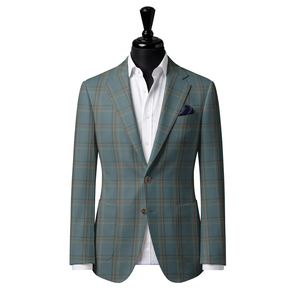 Soft green multicolor check Sport Jacket — Style 1