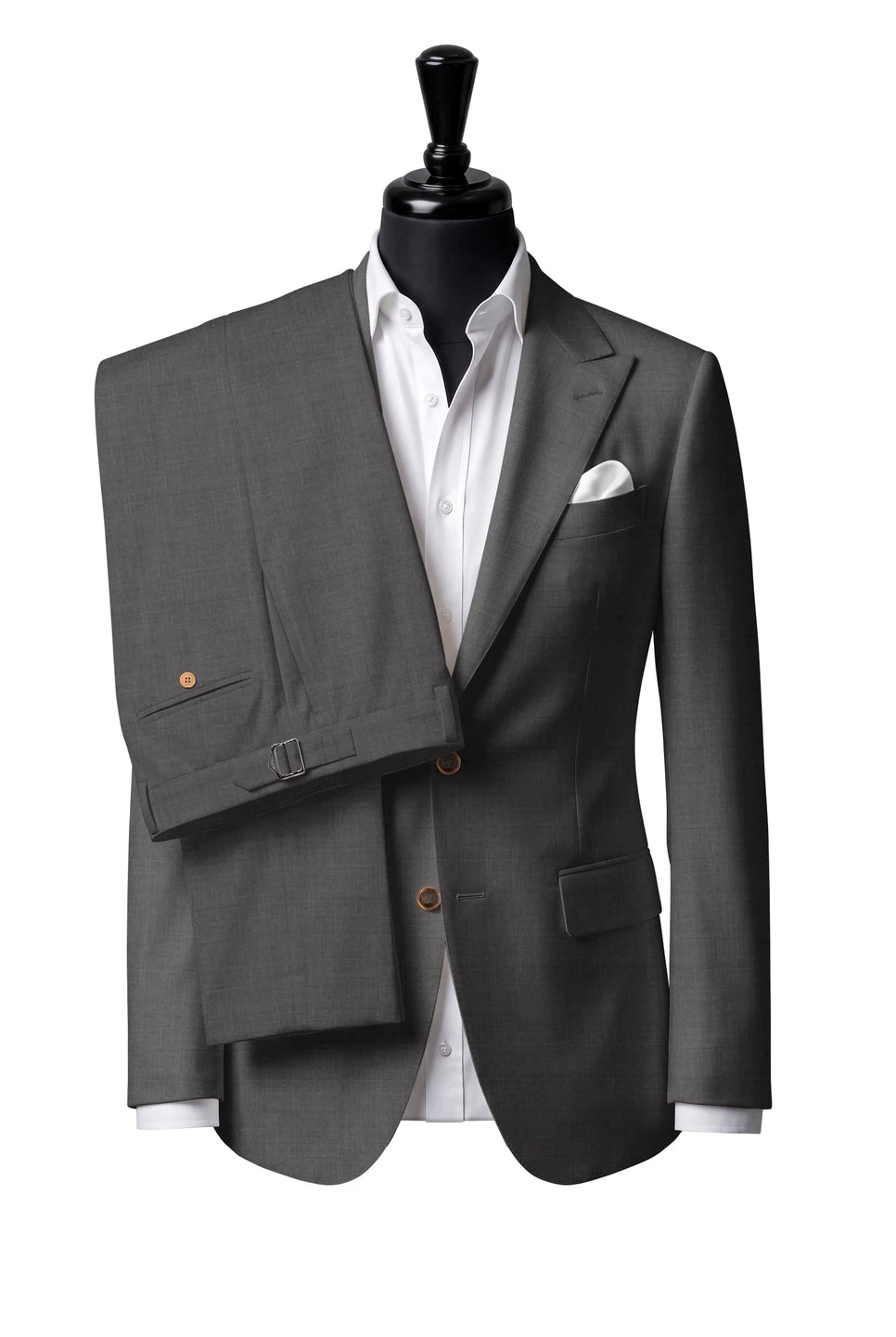 Grey Fine Check Suit — Style 3