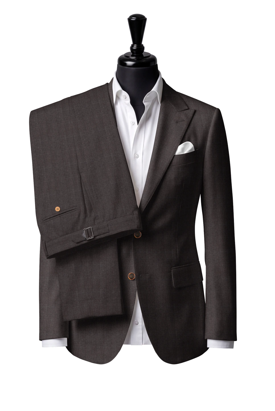 Brown Microtexture Suit — Style 3