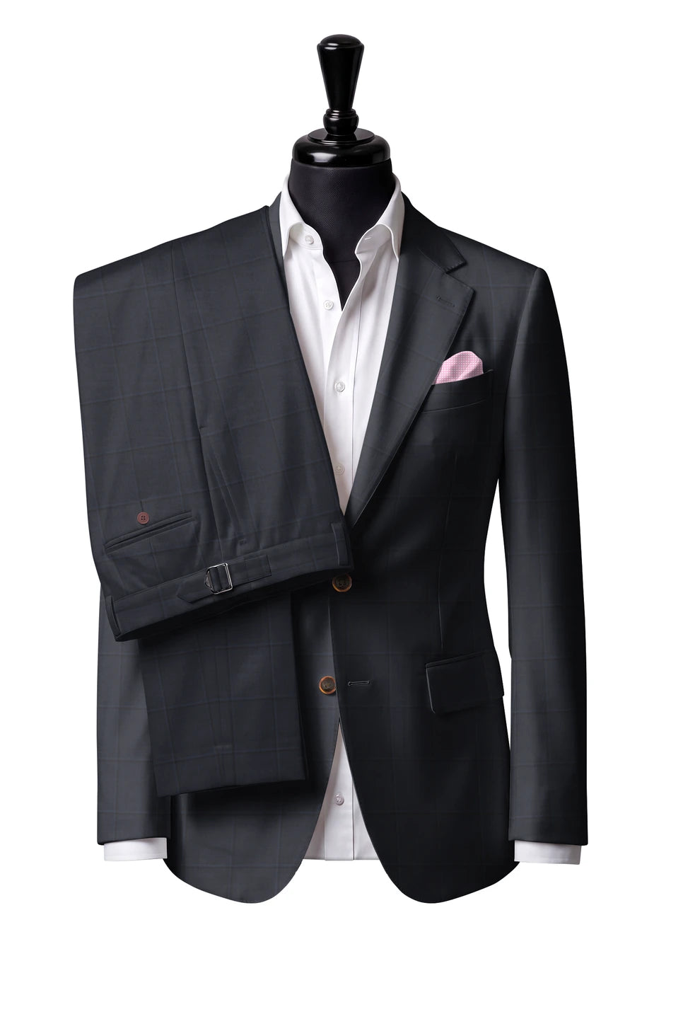 Tallia Navy Windowpane Suit — Style 1