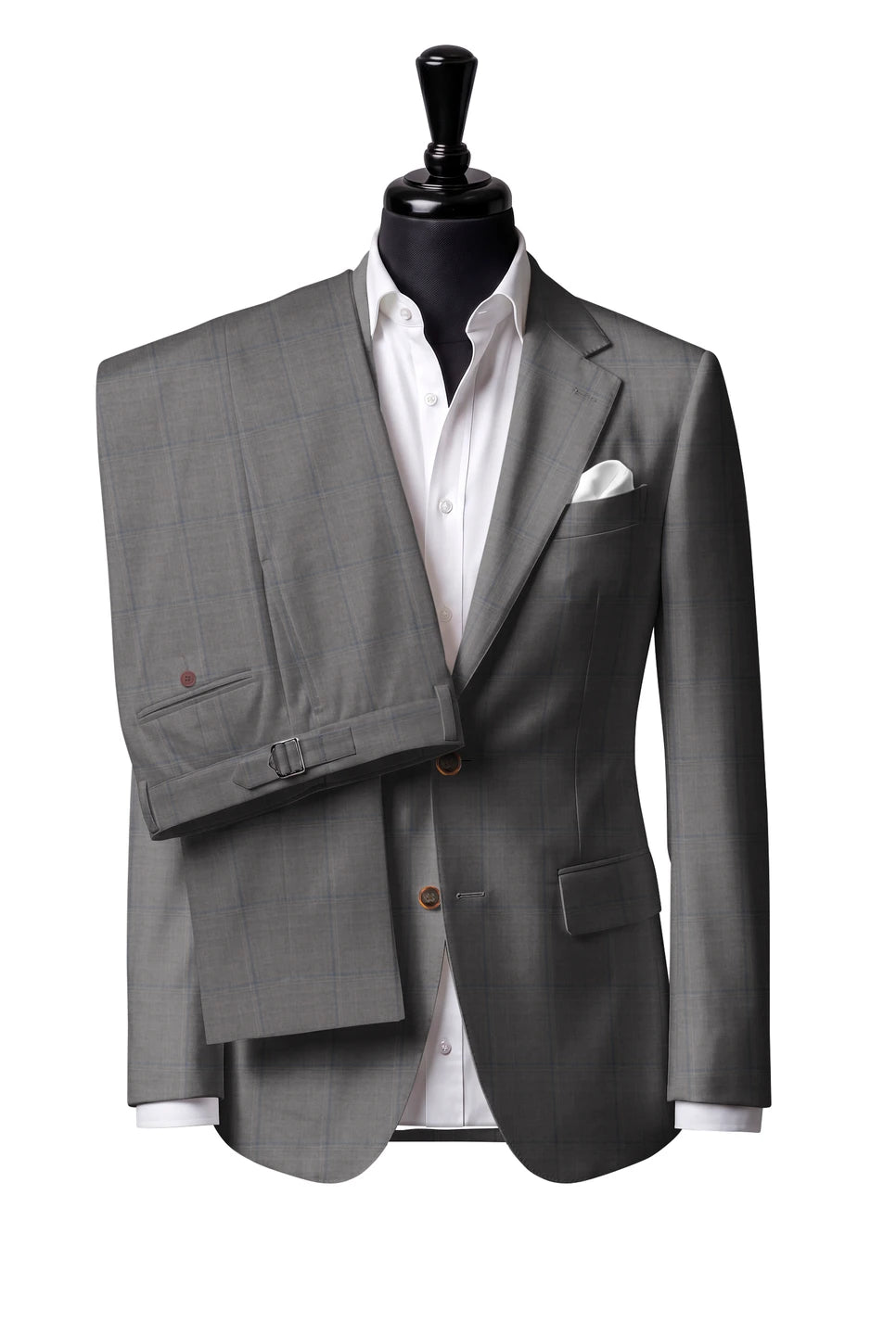 Tallia Grey Windowpane Suit — Style 1