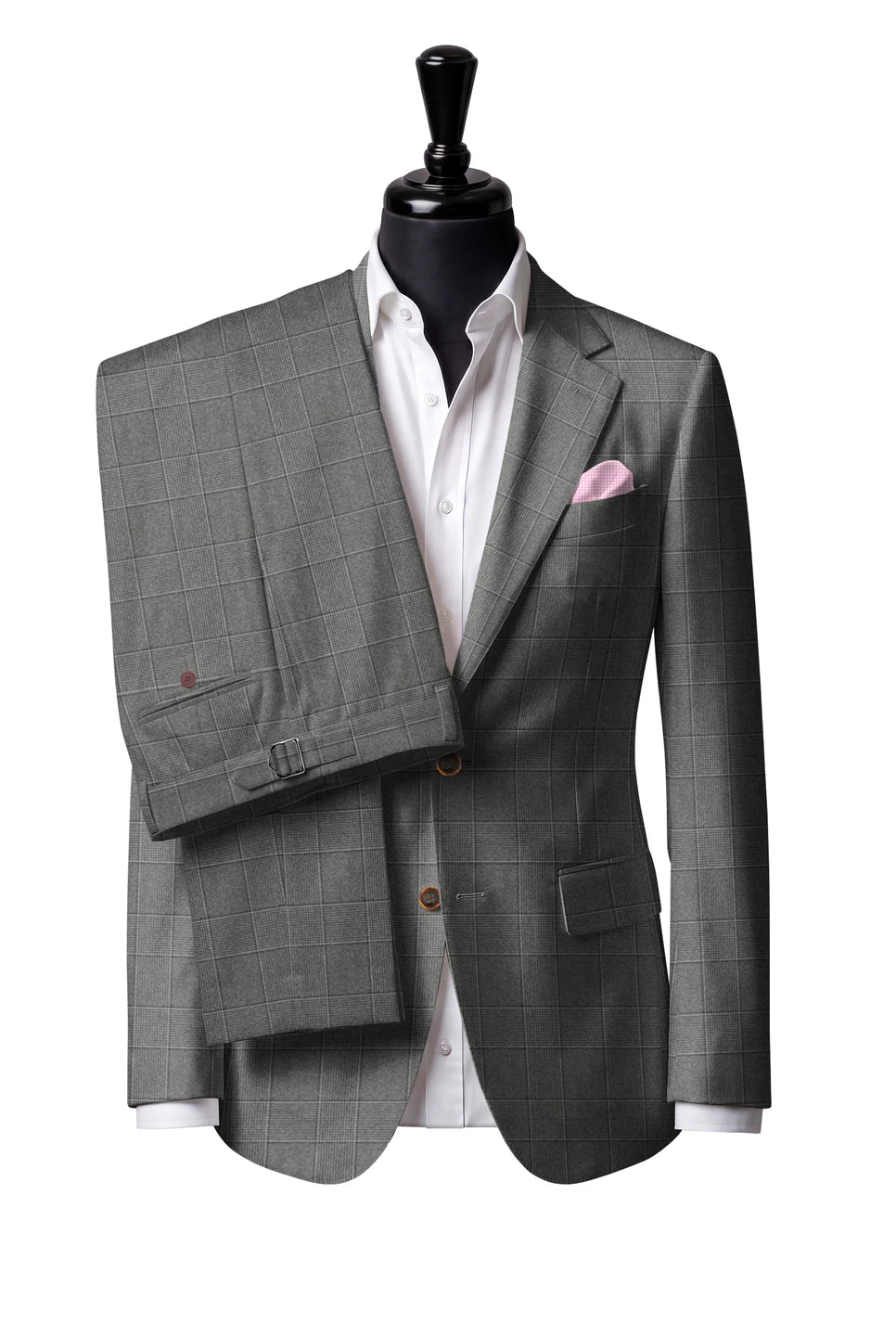 Grey Flannel Check Suit — Style 1