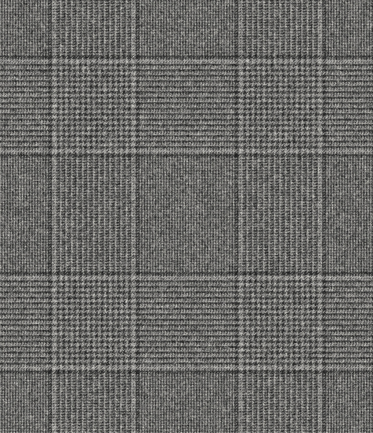 Grey Flannel Check Suit — cloth swatch