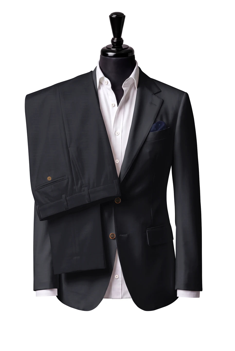 Charcoal Wool Silk Cashmere Suit — Style 2
