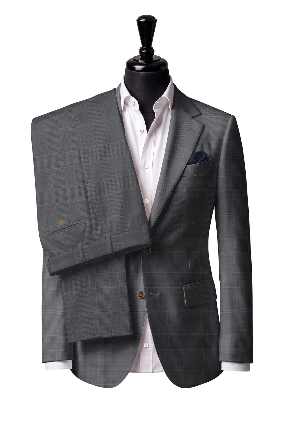 Trofeo Grey Glen Check Suit — Style 2