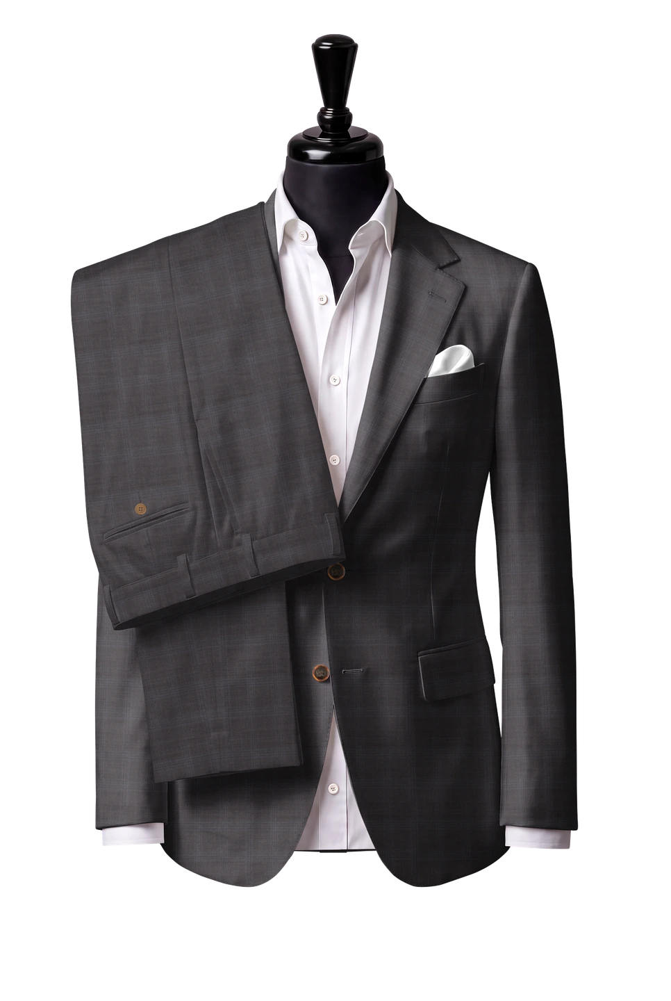 Trofeo Brown-Grey Check Suit — Style 2
