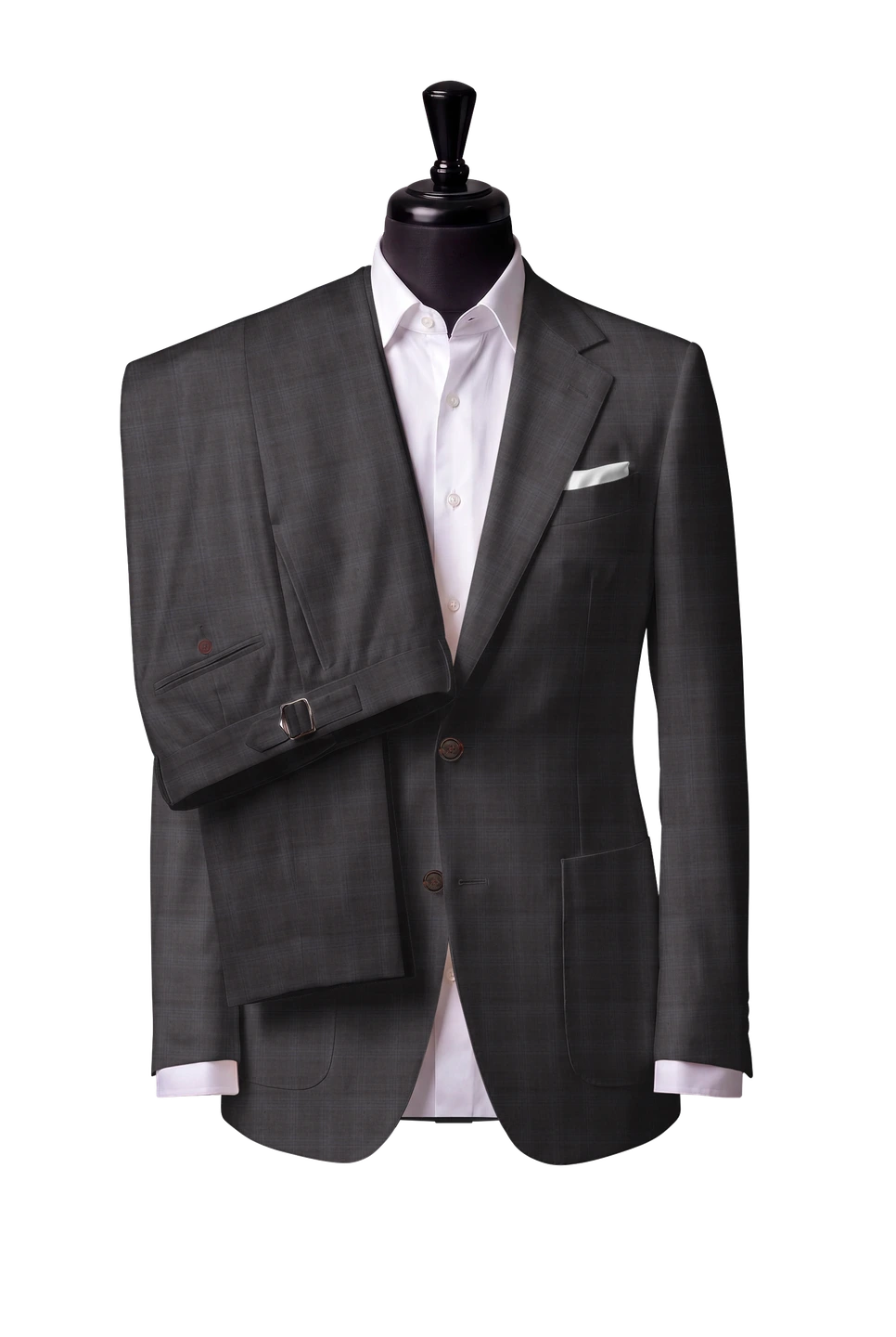 Trofeo Brown-Grey Check Suit — Style 4