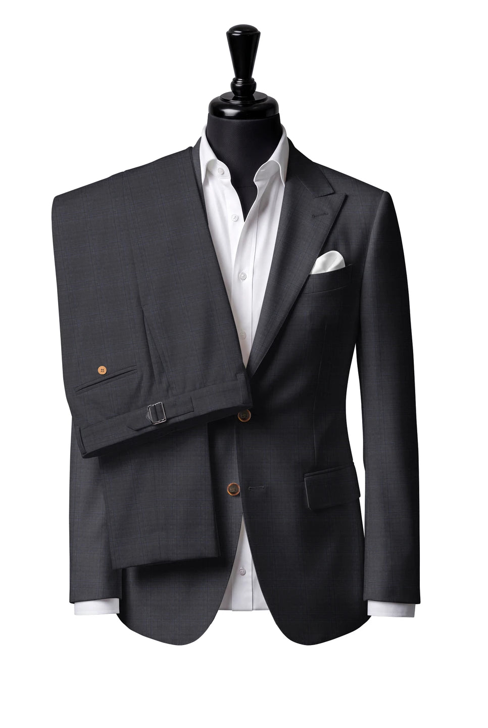 Trofeo Charcoal Windowpane Suit — Style 3