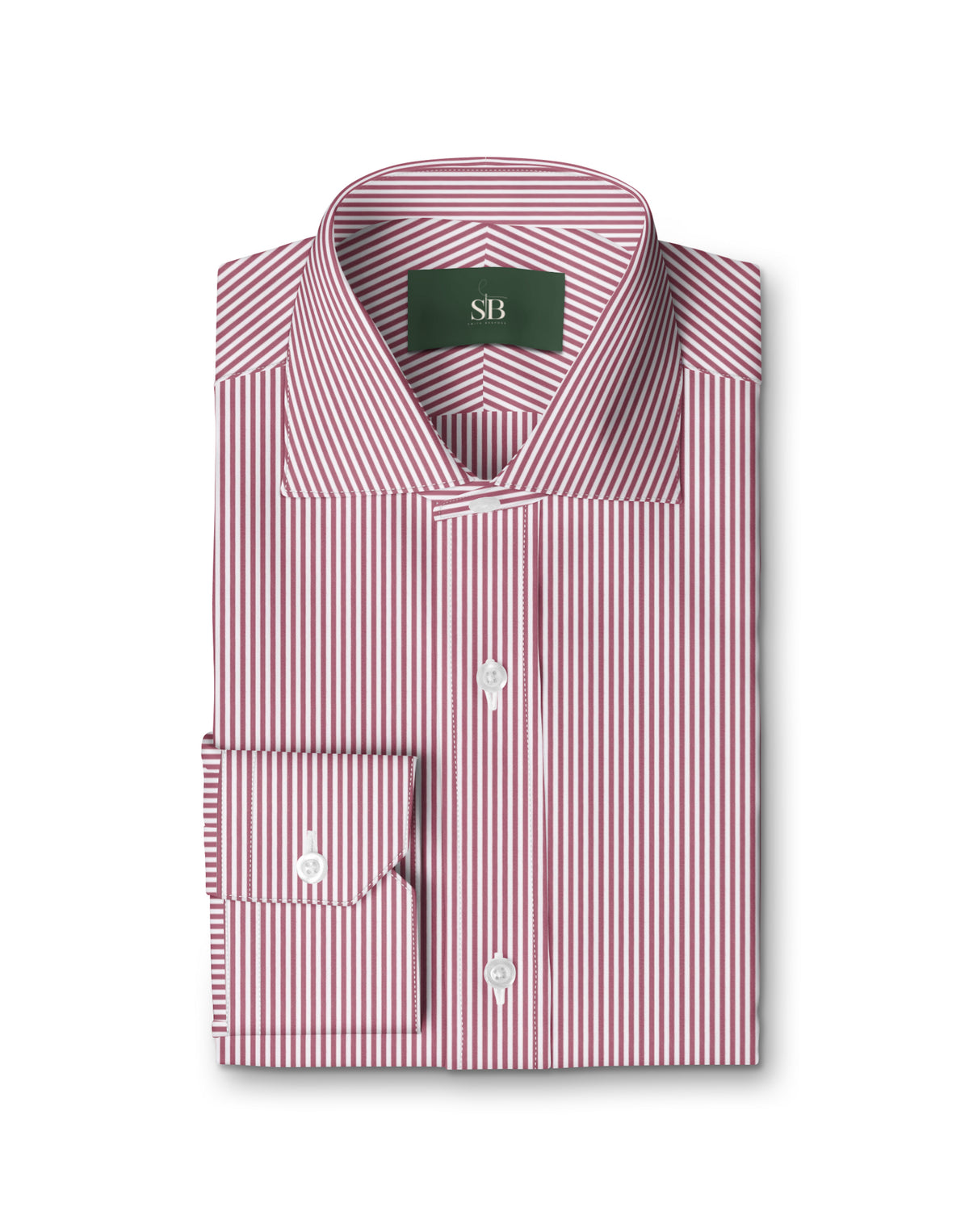 Red London Stripe Shirt — folded shirt — FM19810