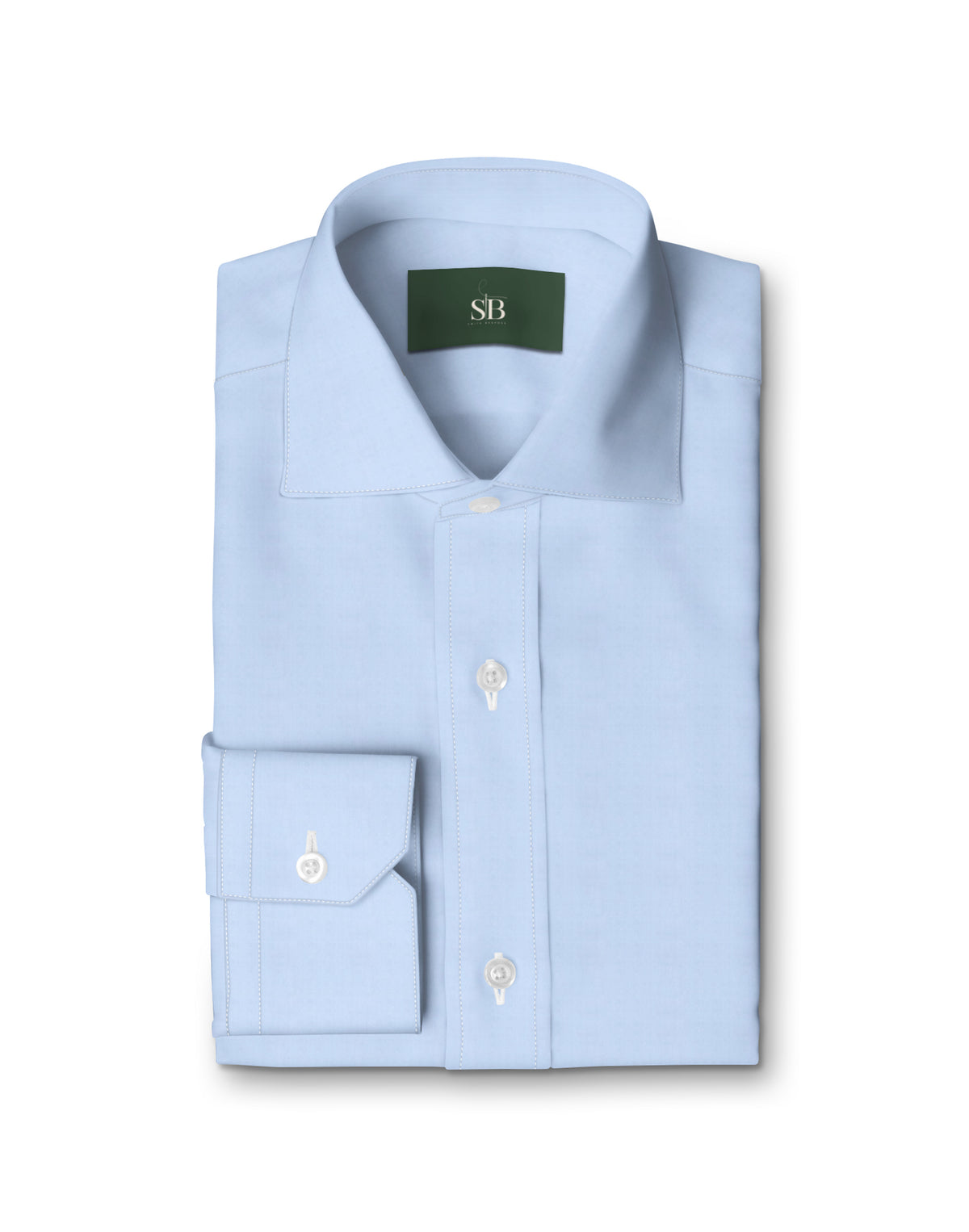 Royal Caribbean Gold Sky Blue Broadcloth Shirt — folded shirt — FM85927