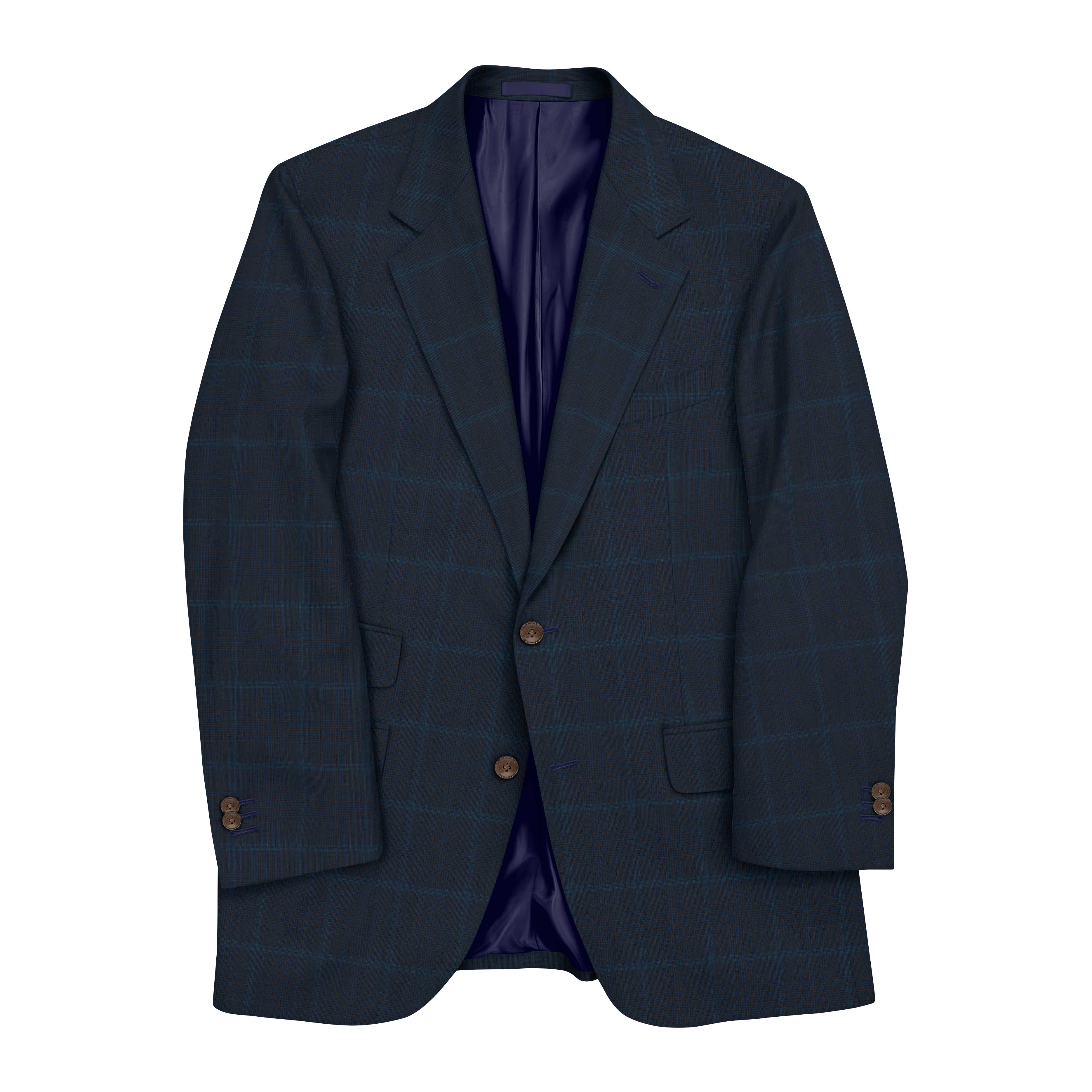 Core Blue Plaid Suit