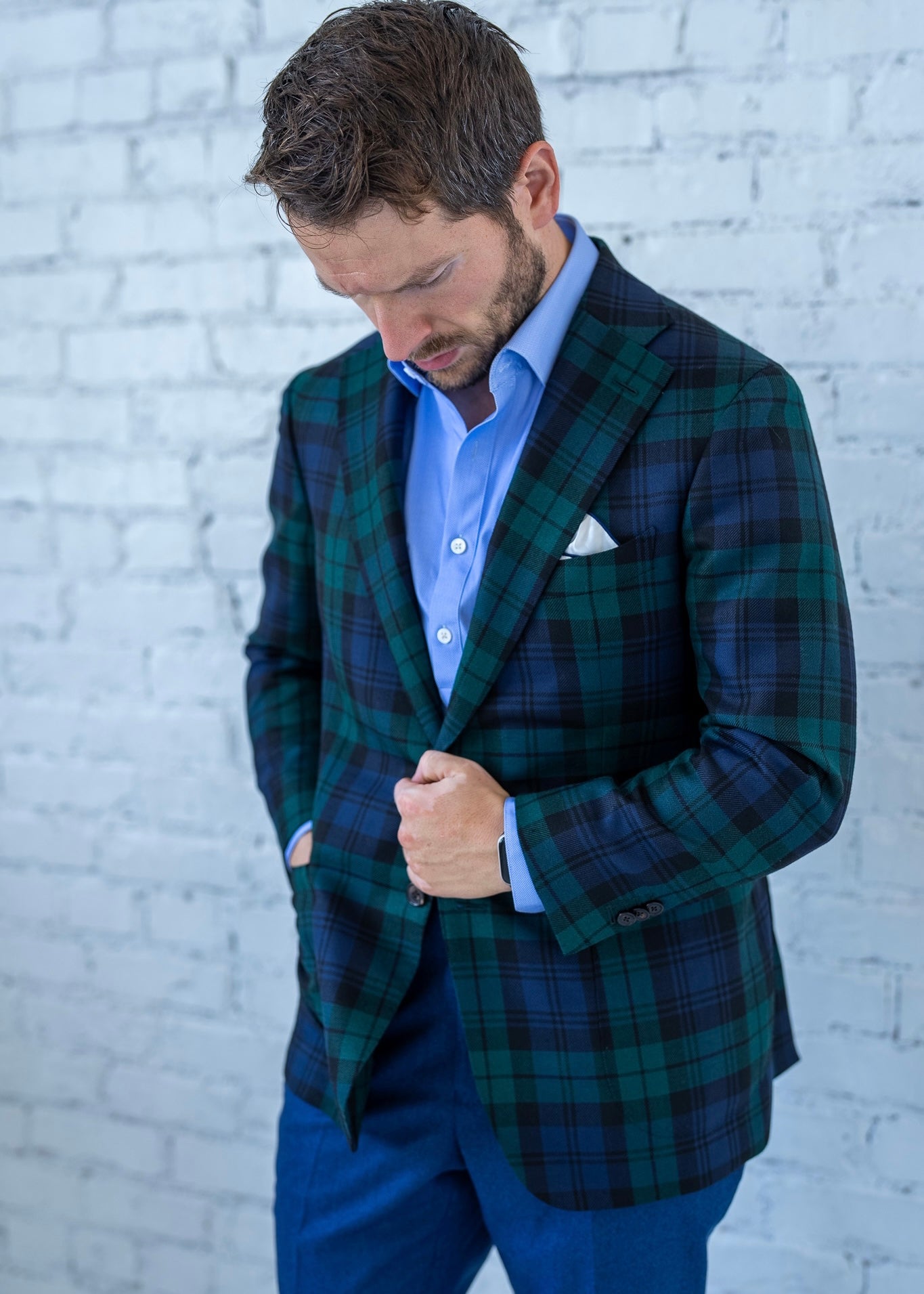 Blackwatch plaid cheap sport coat