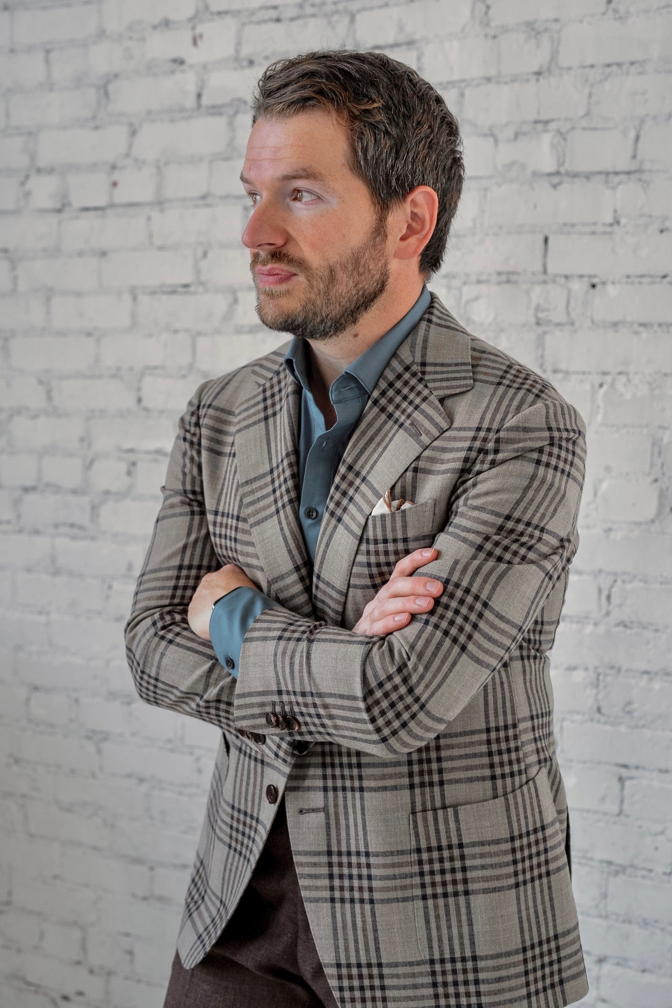 Exploded Brown Check Sport Jacket