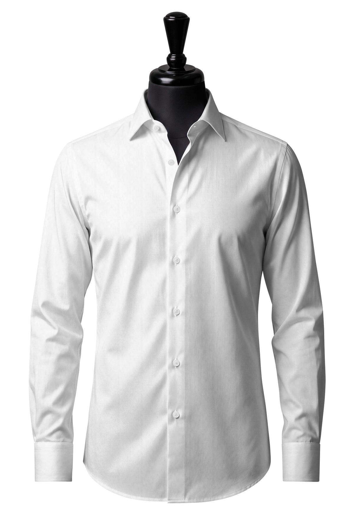 White Broadcloth Shirt — SH-1 front — FM00500