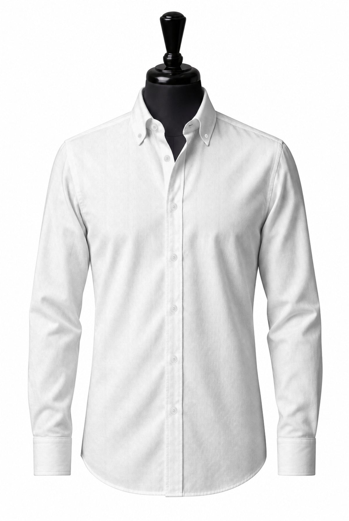 White Broadcloth Shirt — SH-3 front — FM00500