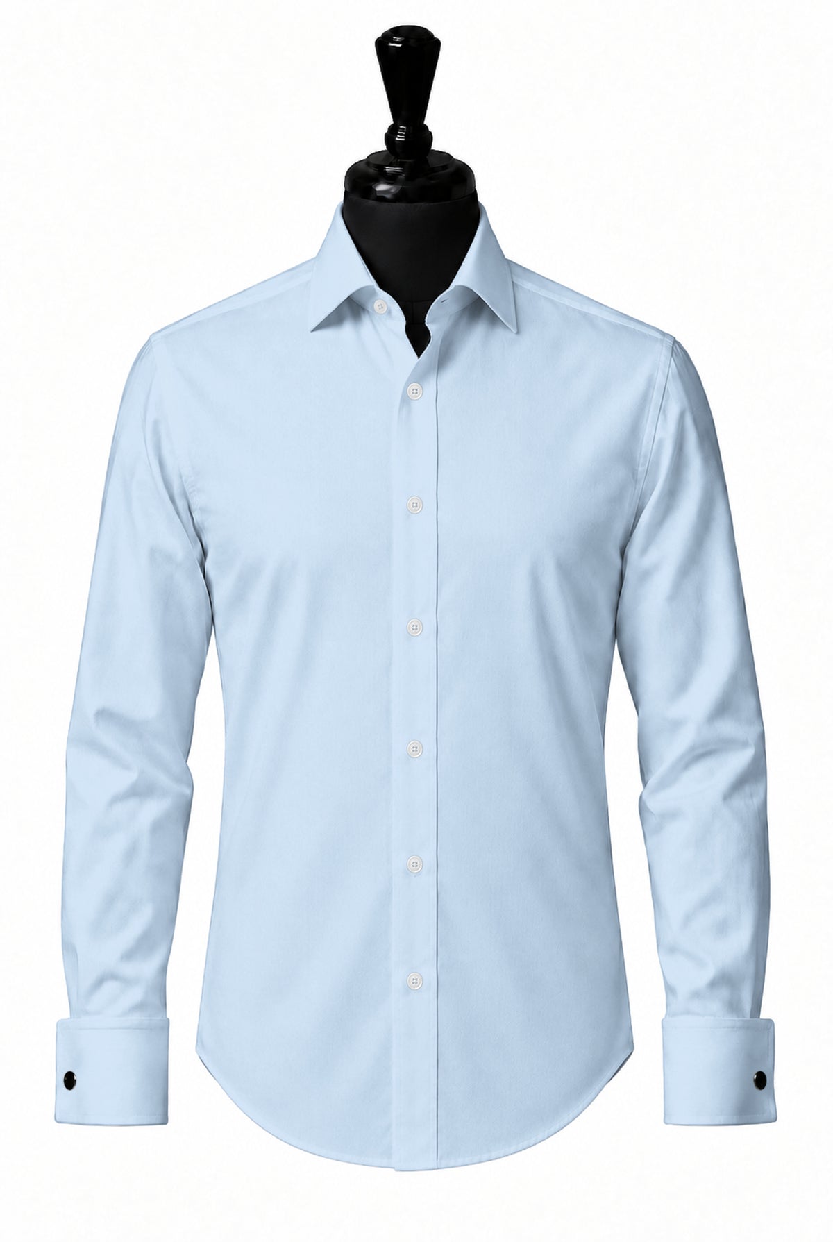 Sky Blue Broadcloth Shirt — SH-4 front — FM06001