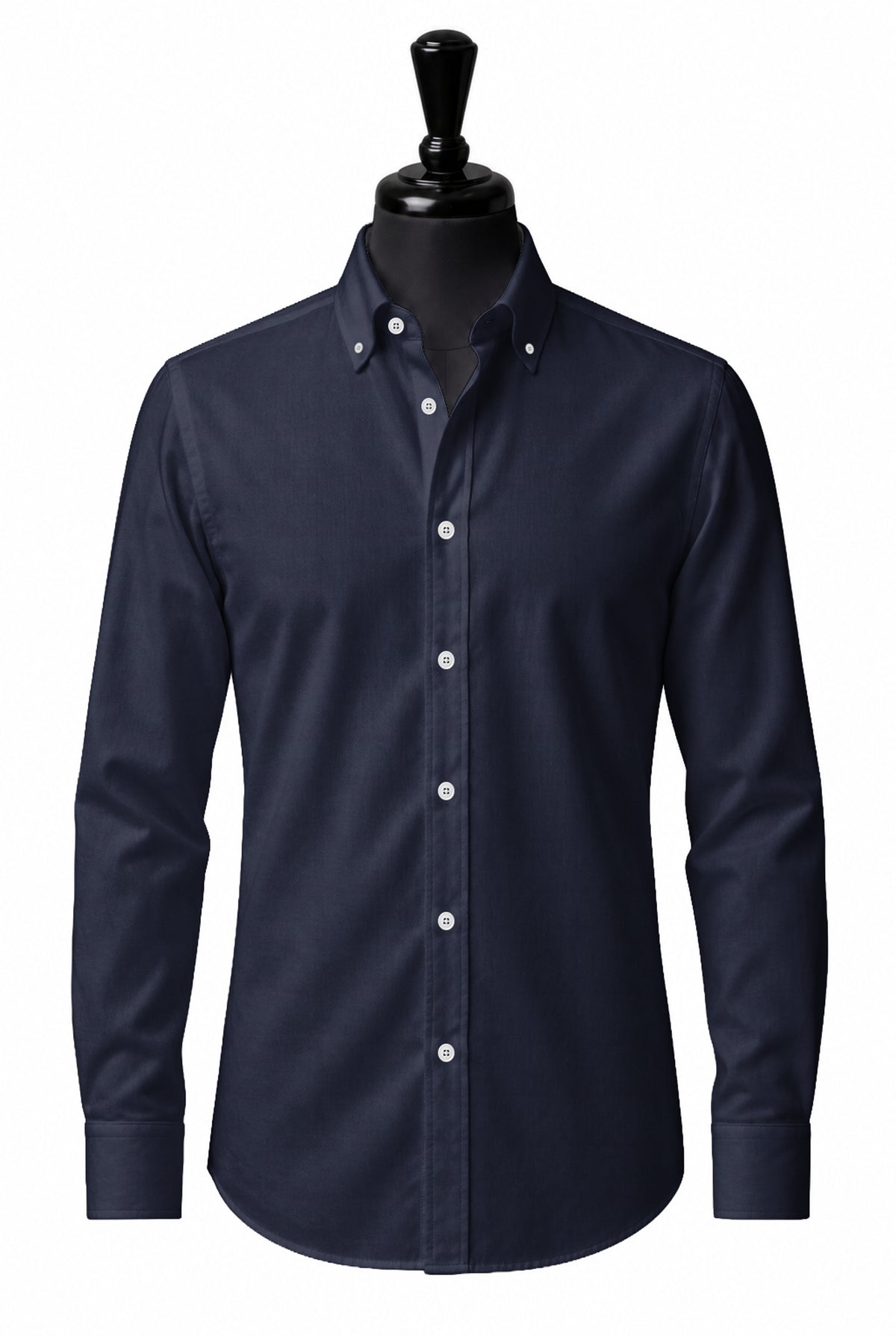 Navy Broadcloth Shirt — SH-3 front — FM06008