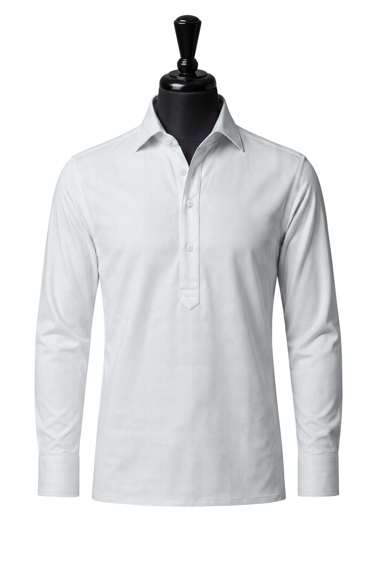 White Pinpoint Oxford Shirt — SH-2 front — FM06100