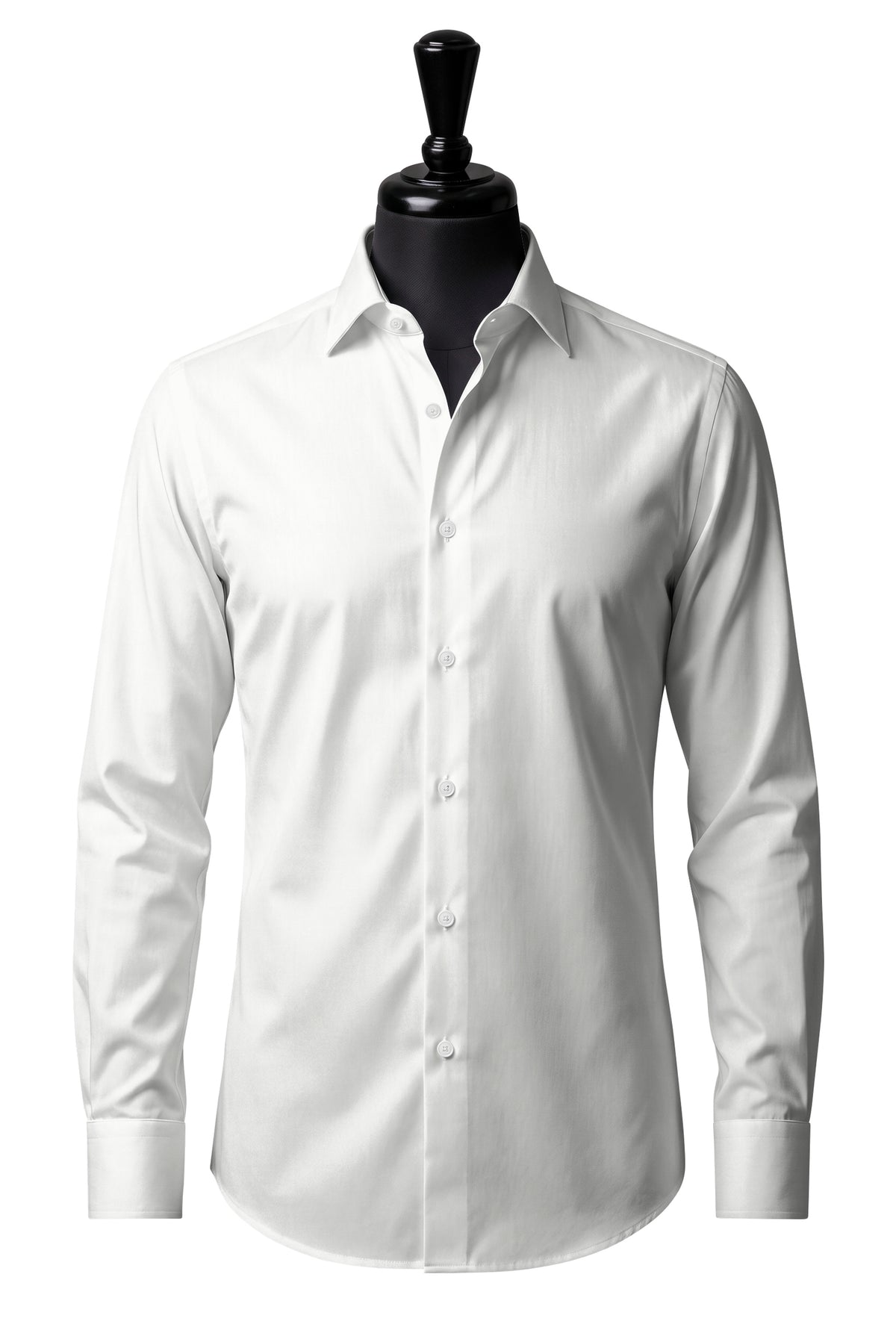 White Herringbone - Wrinkle Free Collection Shirt — SH-1 front — FM19513