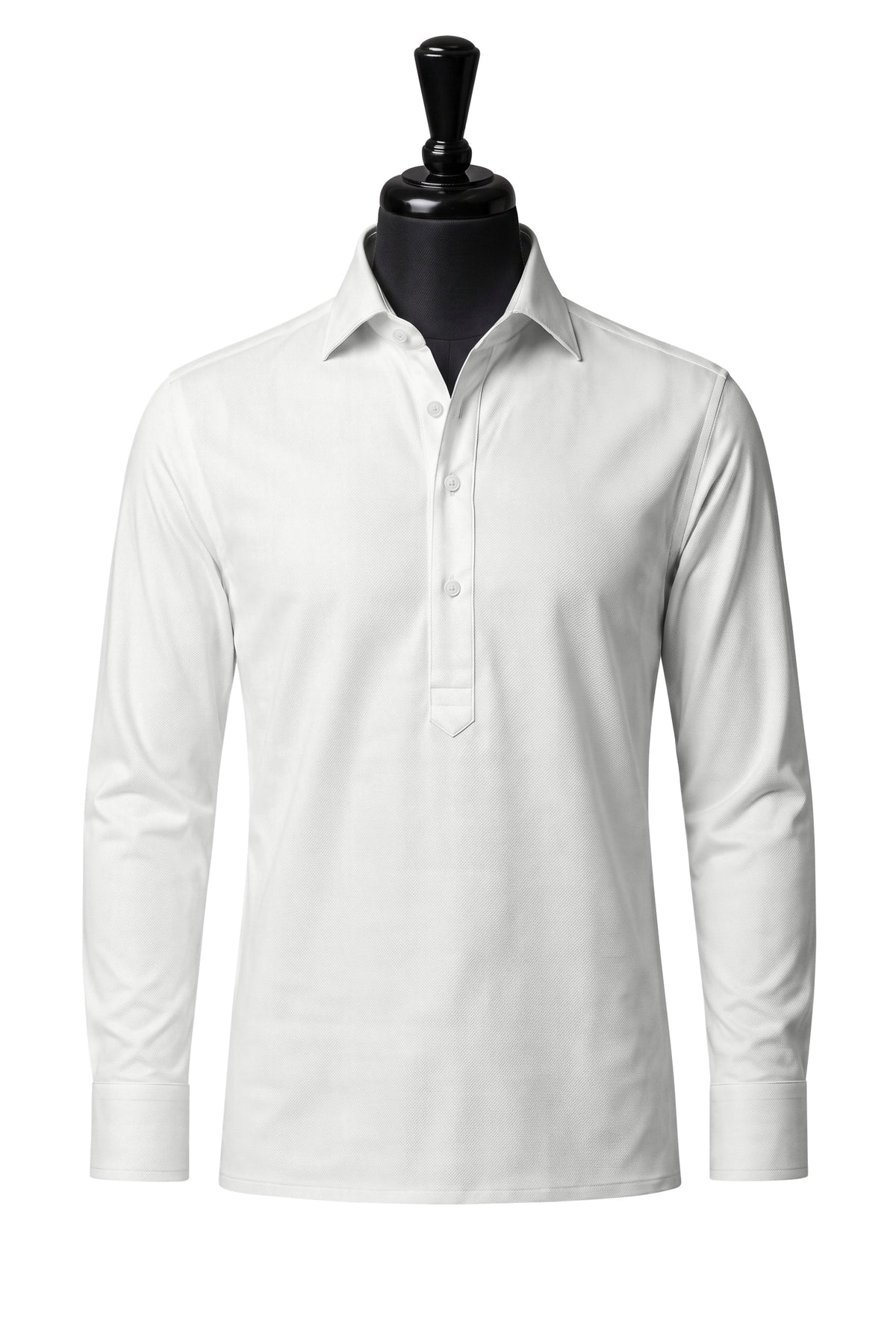 White Herringbone - Wrinkle Free Collection Shirt — SH-2 front — FM19513