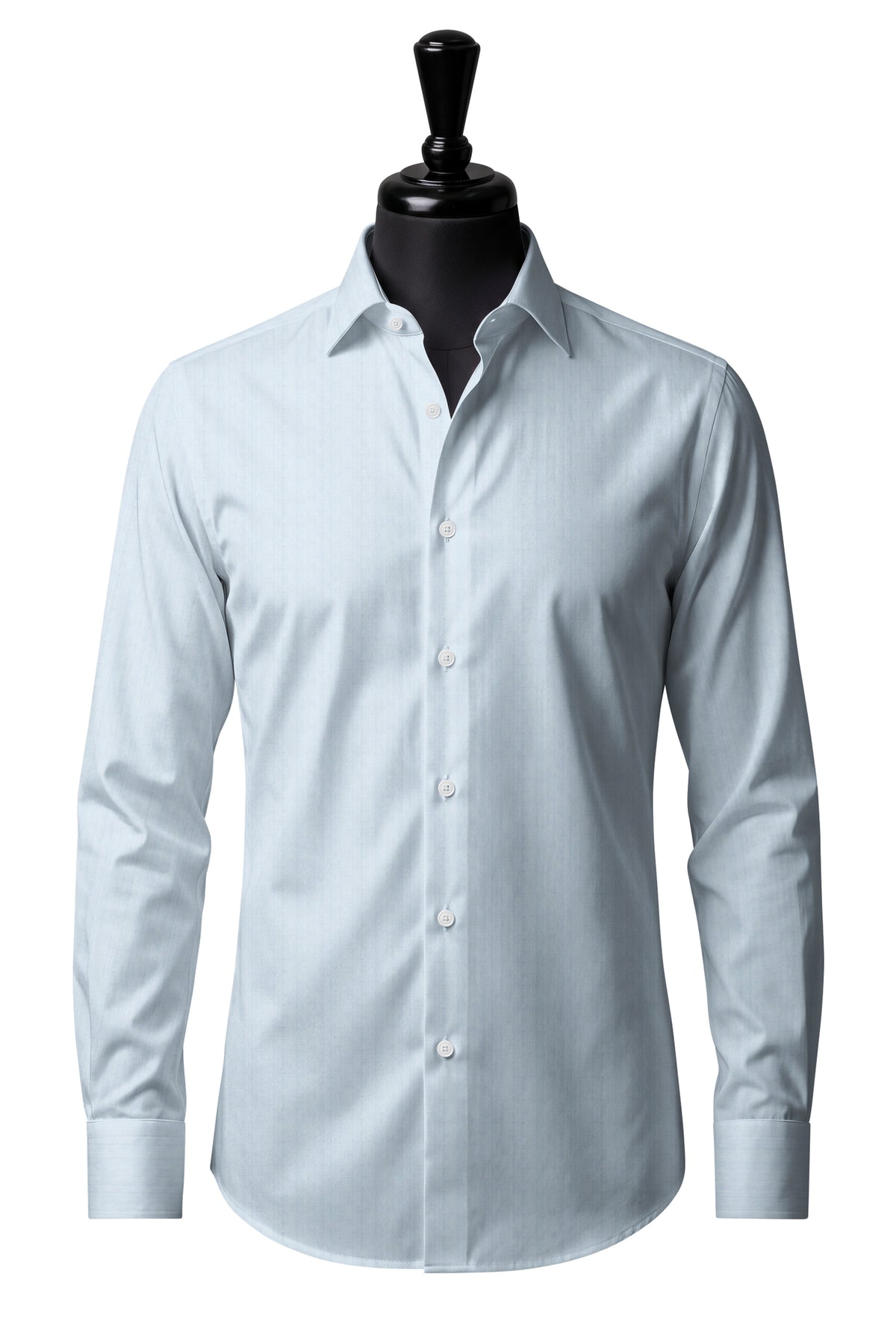 Sky Blue Pinpoint Oxford - Wrinkle Free Collection Shirt — SH-1 front — FM19728