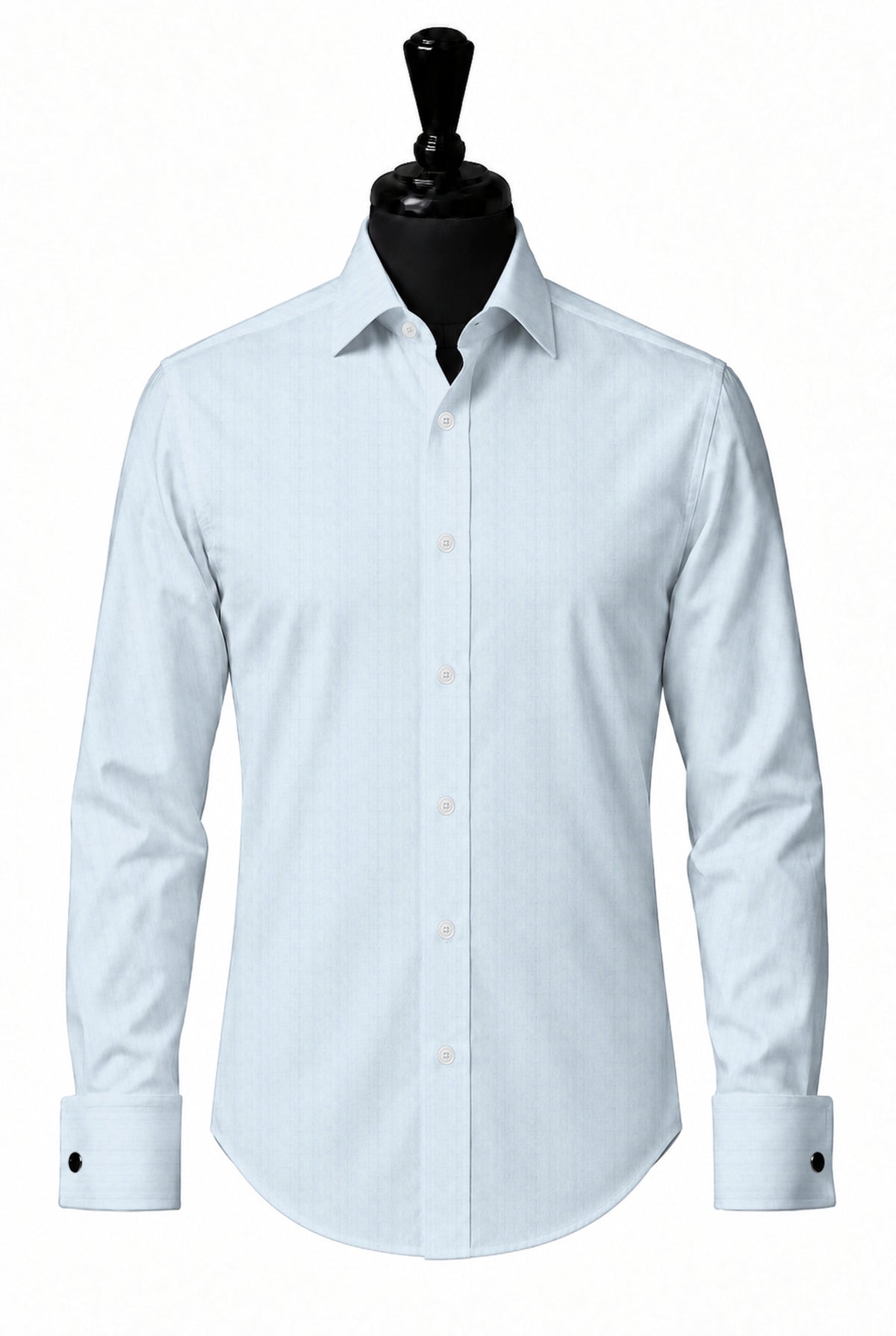 Sky Blue Pinpoint Oxford - Wrinkle Free Collection Shirt — SH-4 front — FM19728