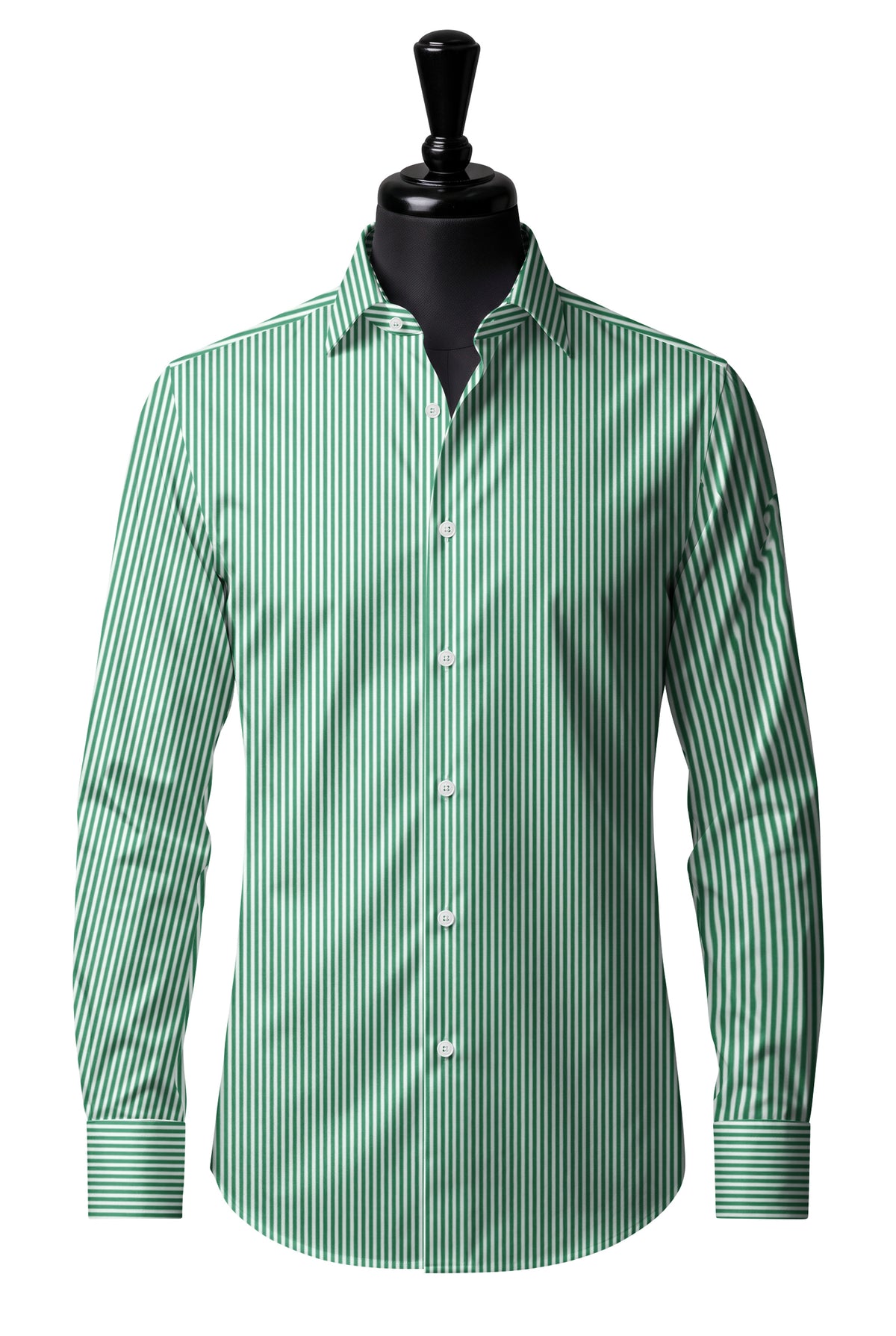 Royal Caribbean Silver Green London Stripe Shirt — SH-1 front — FM84722