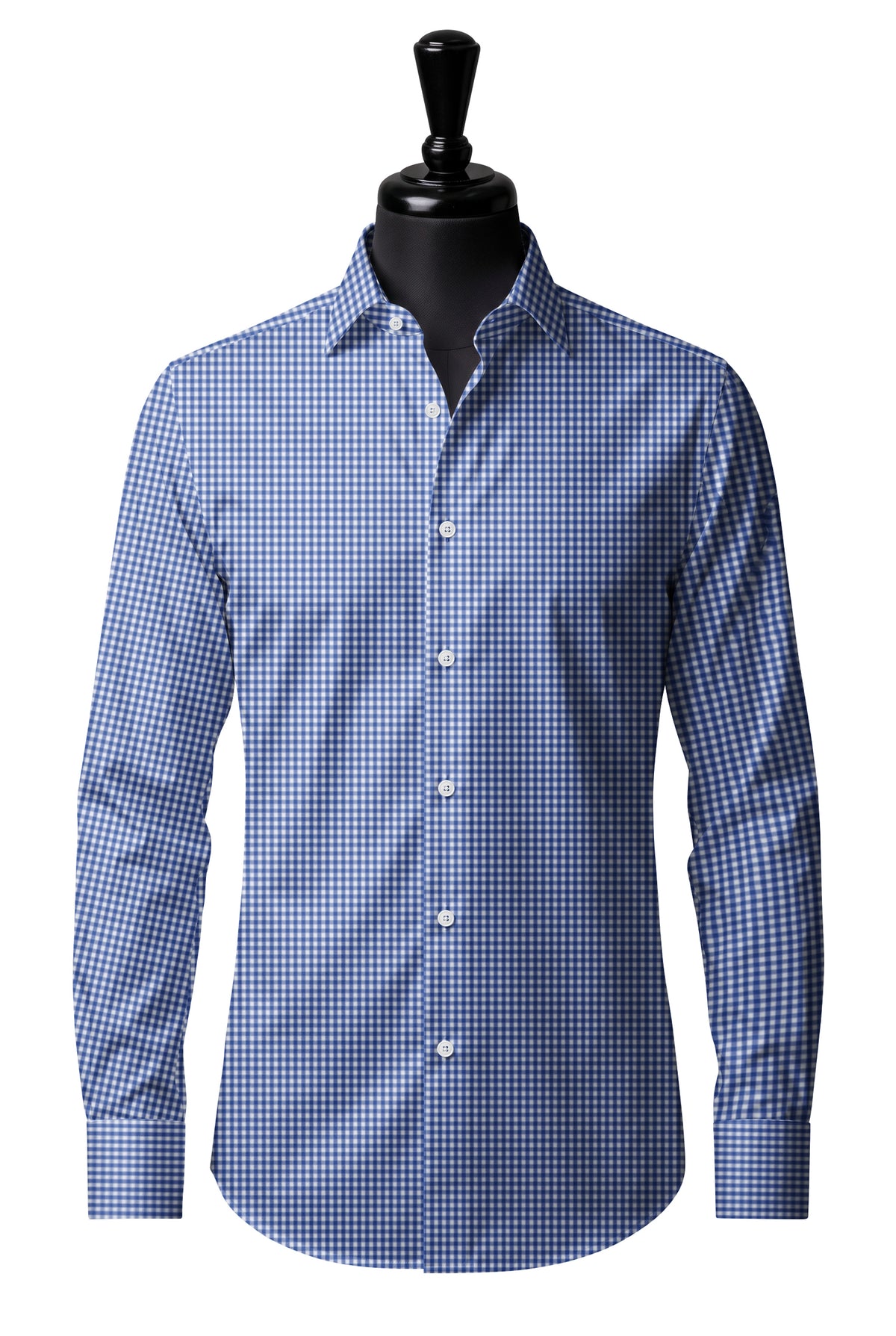 Royal Caribbean Gold Blue Gingham Shirt — SH-1 front — FM85582